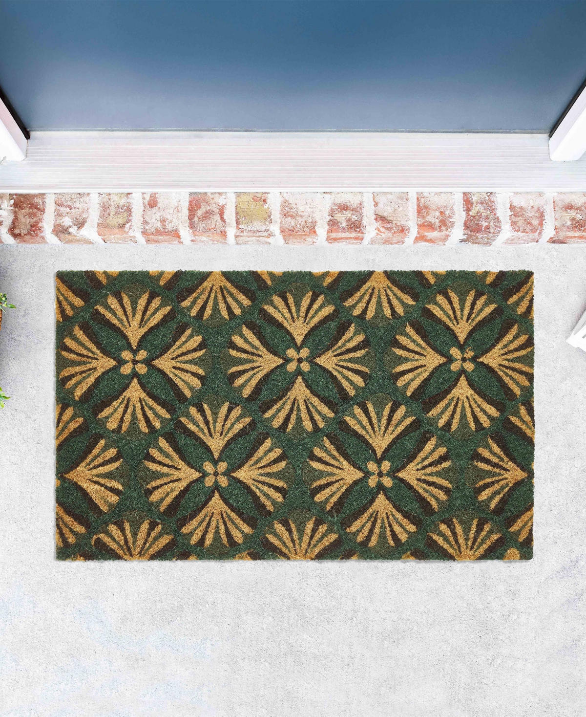 Vcny Home Tribal Finn Outdoor Coir Doormat, 18" x 30"