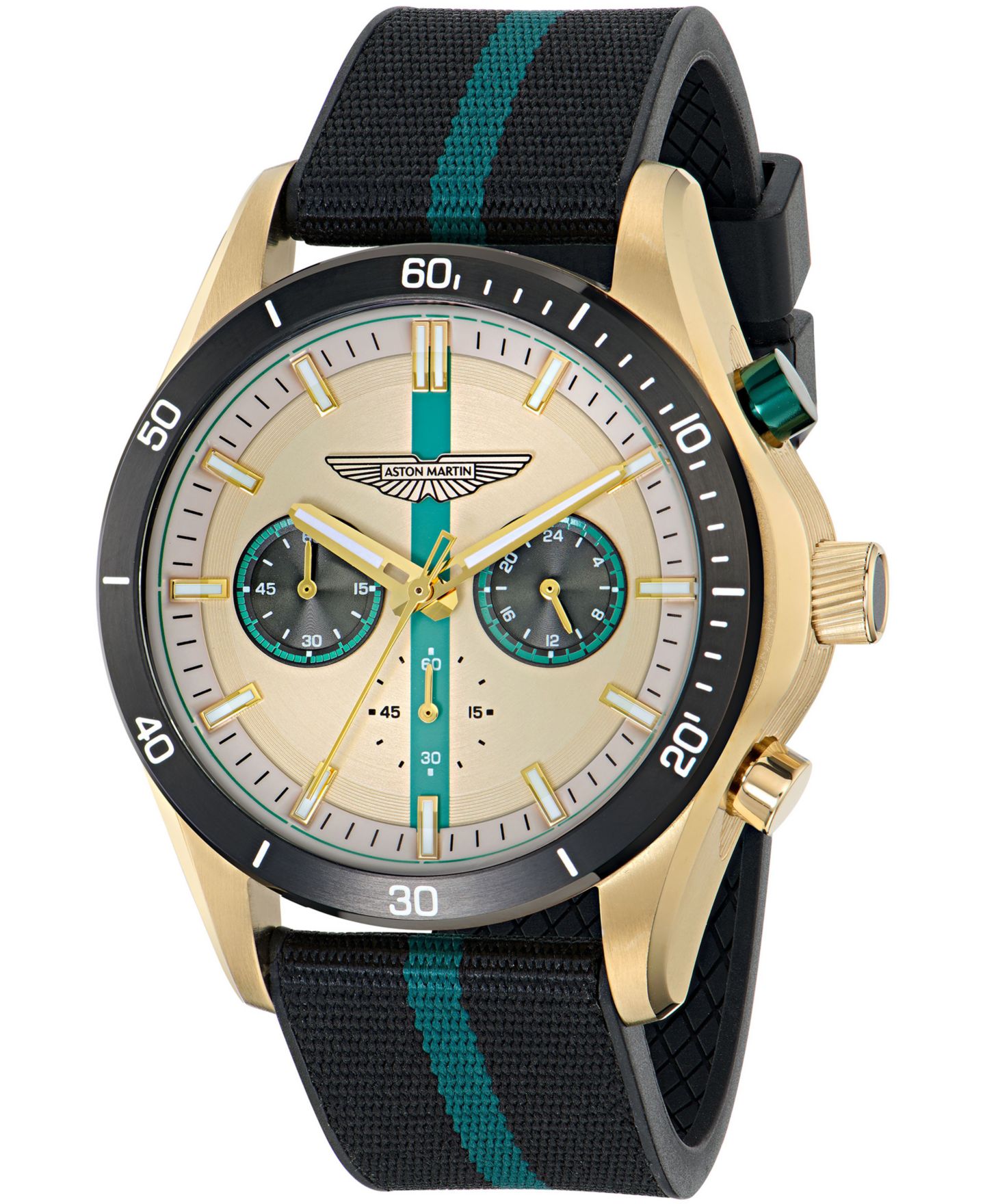 Мужские часы Aston Martin Quartz Three-Hand Fabric Strap Watch 45mm — фото 2