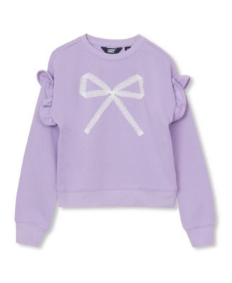 Girls Long Sleeve Ruffle Sweatshirt