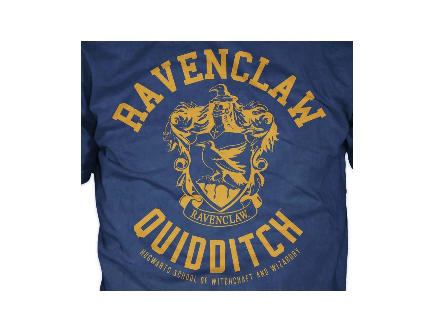 Men's Ravenclaw House Crest Quidditch Navy Graphic Tee Shirt- 3XL