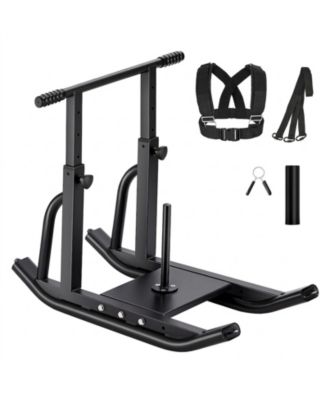 Steel Power Weight Sled with Adjustable T-Bar Handle and Pulling Harness