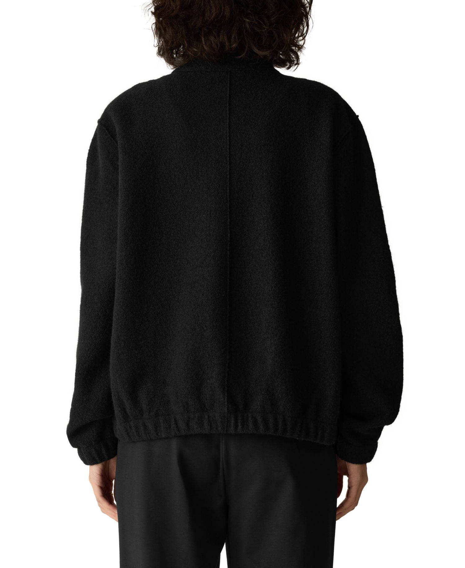 Women's Stand Collar Boiled Wool Short Jacket