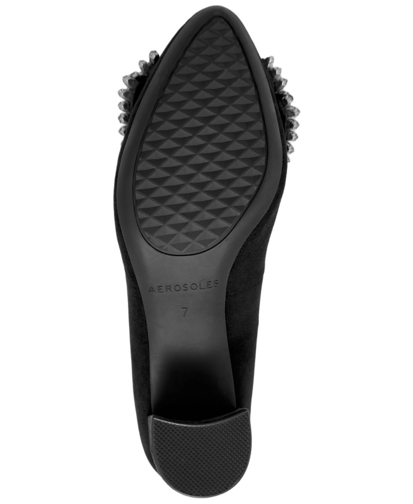 Женские нарядные туфли-лодочки Aerosoles Betsy с бантом, цвет: Чёрный искусственный замшевый — фото 5