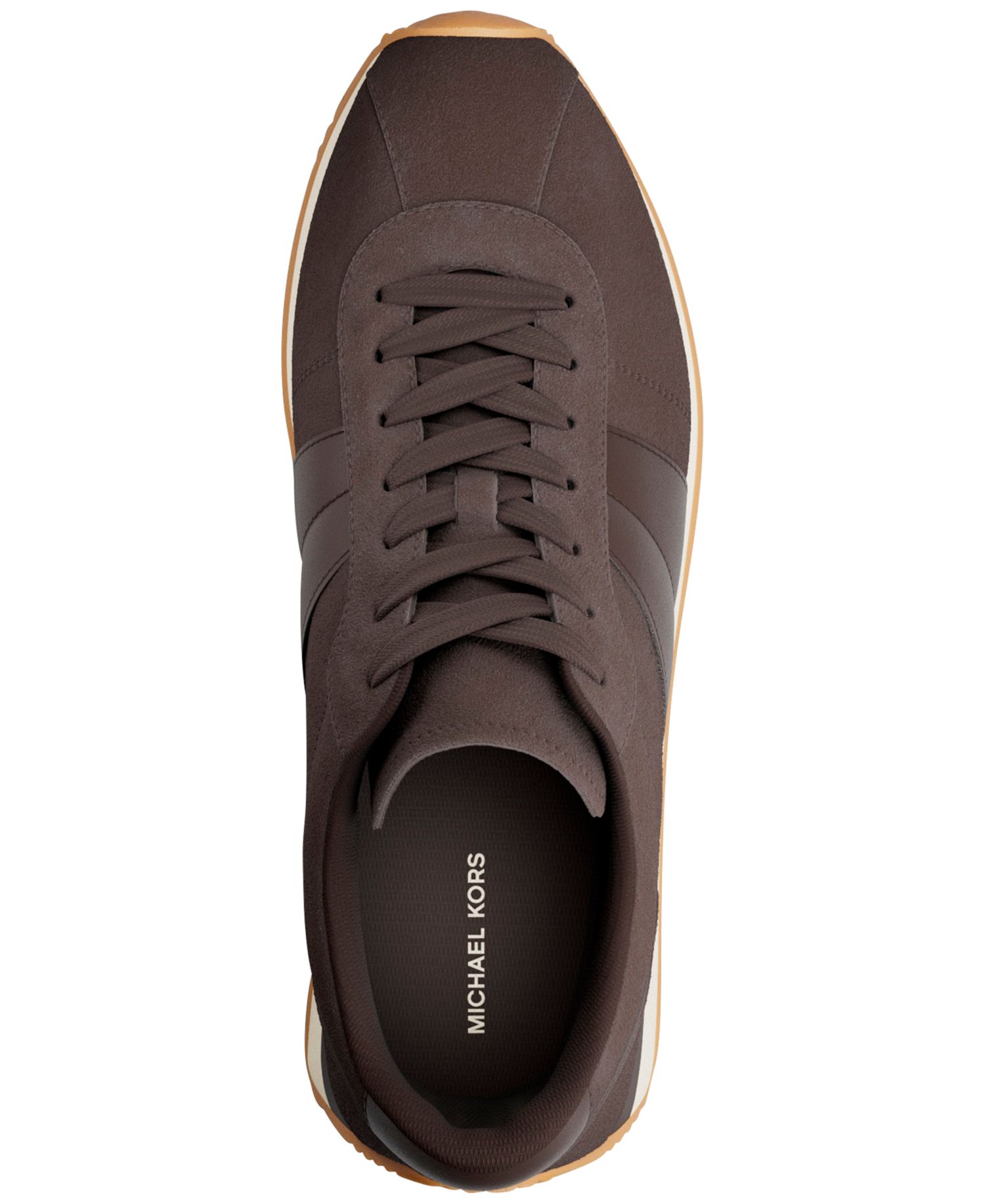 Men's Rhodes Stripe Trainer Suede Lace-Up Sneakers