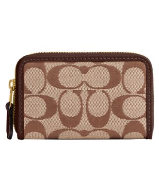 Essential Small Signature Jacquard Zip Around Wallet
