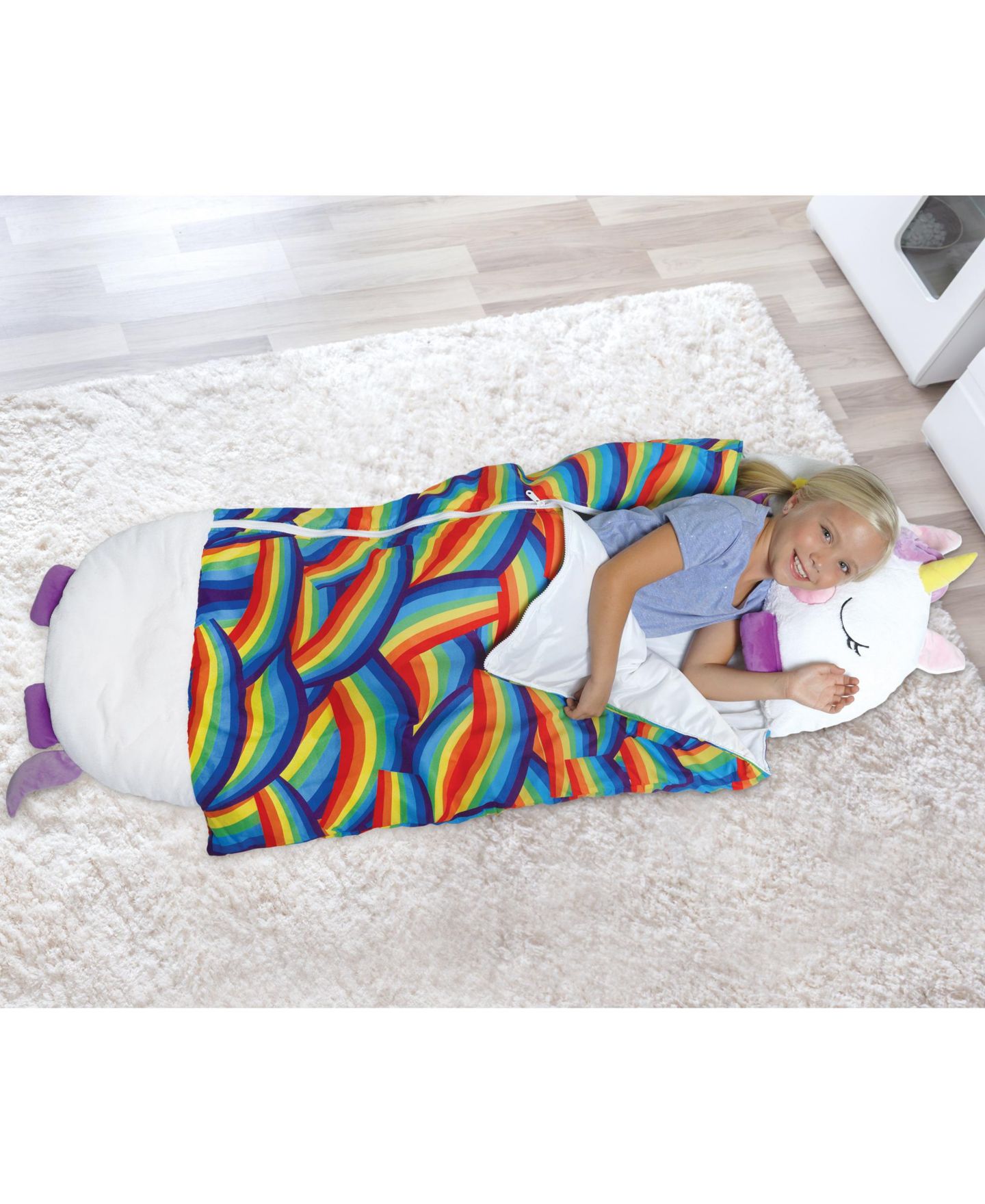 Детская мягкая игрушка Happy Nappers Weighted Unicorn Plush, Large — фото 7