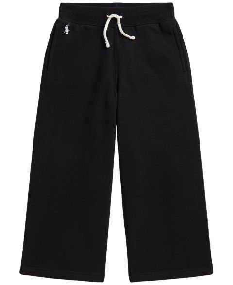 Брюки Polo Ralph Lauren Fleece Wide-Leg Sweatpant для девочек, цвет: Чёрный