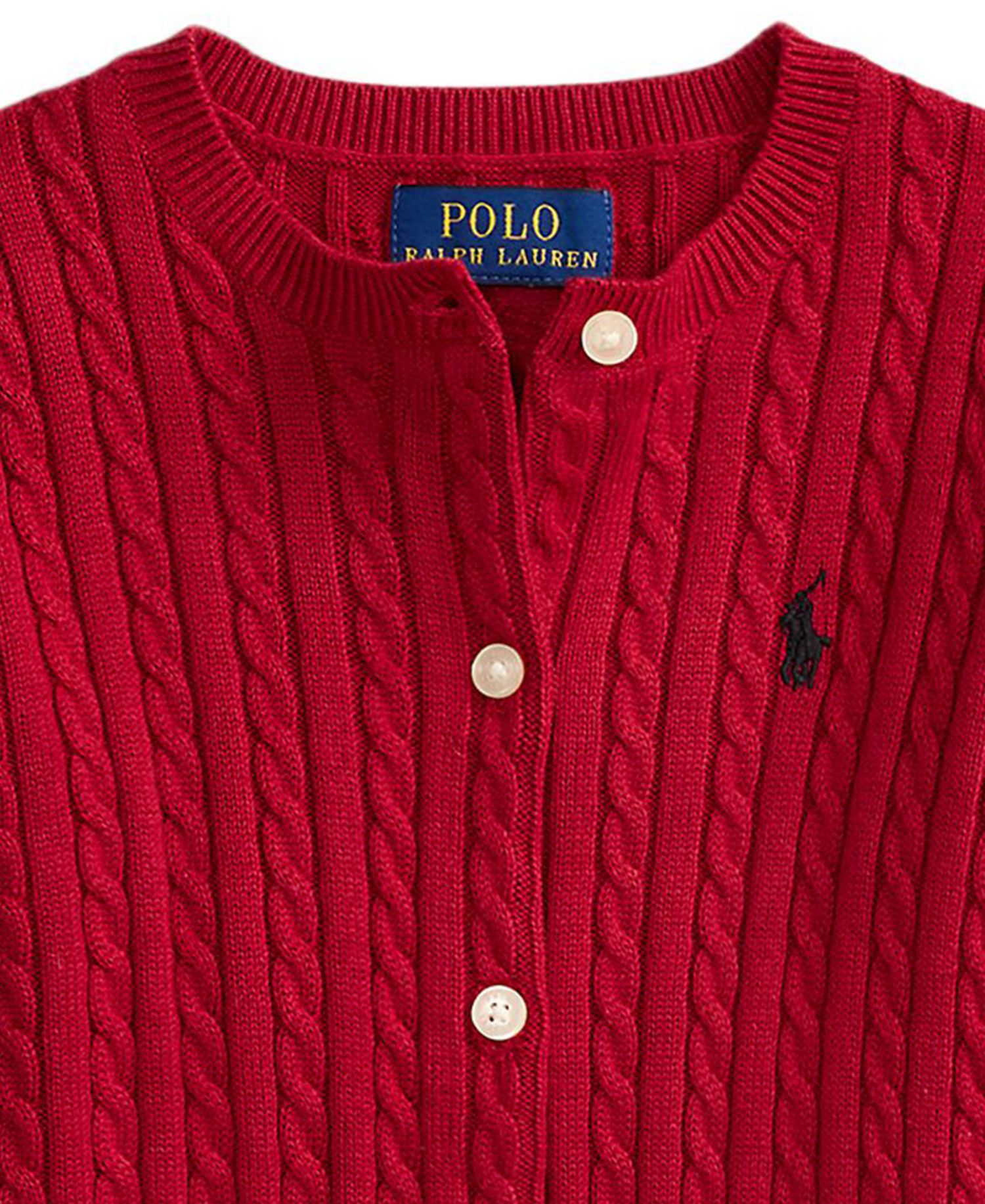 Girls' 2T-6X Mini-Cable Cardigan