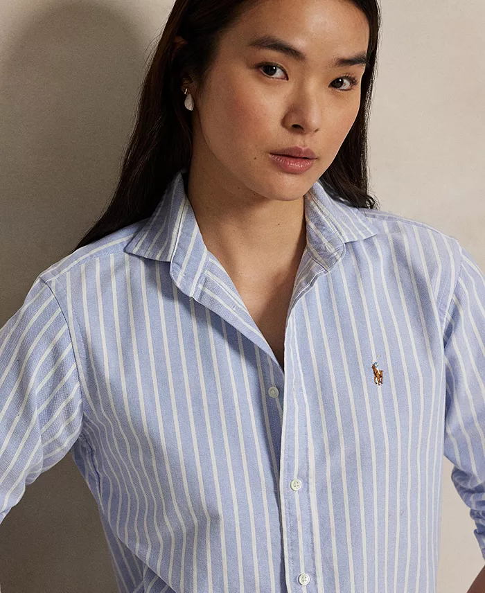 Women's Slim-Fit Oxford Shirt - thumbnail 4