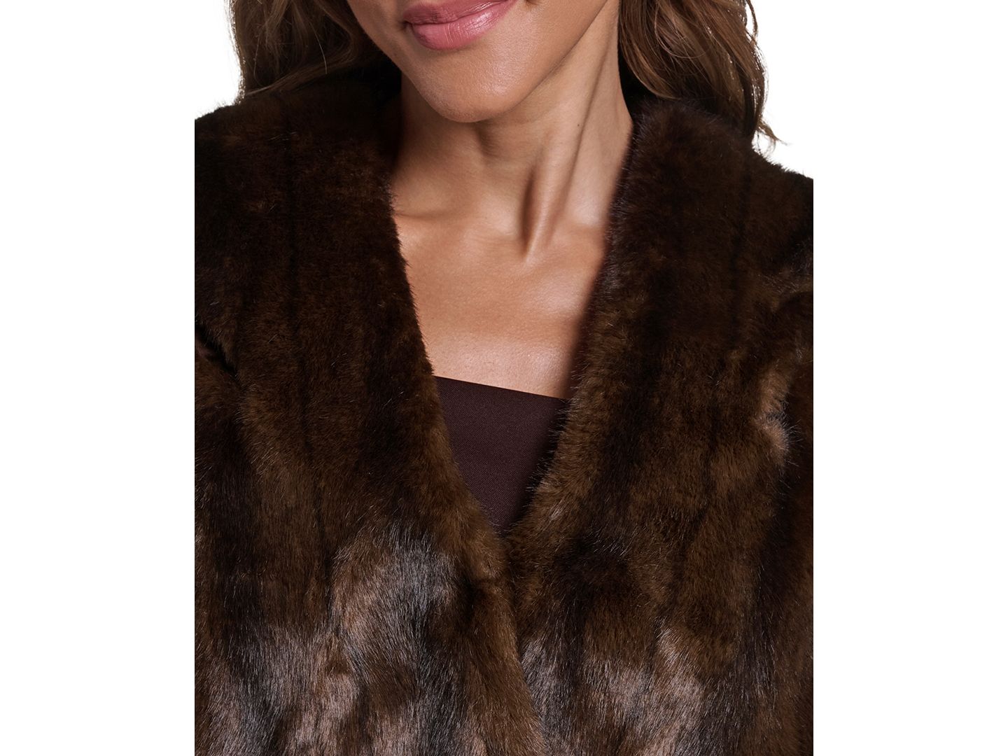 Женские болеро Eliza J Faux-Fur Shrug, цвет: Mnk — фото 6