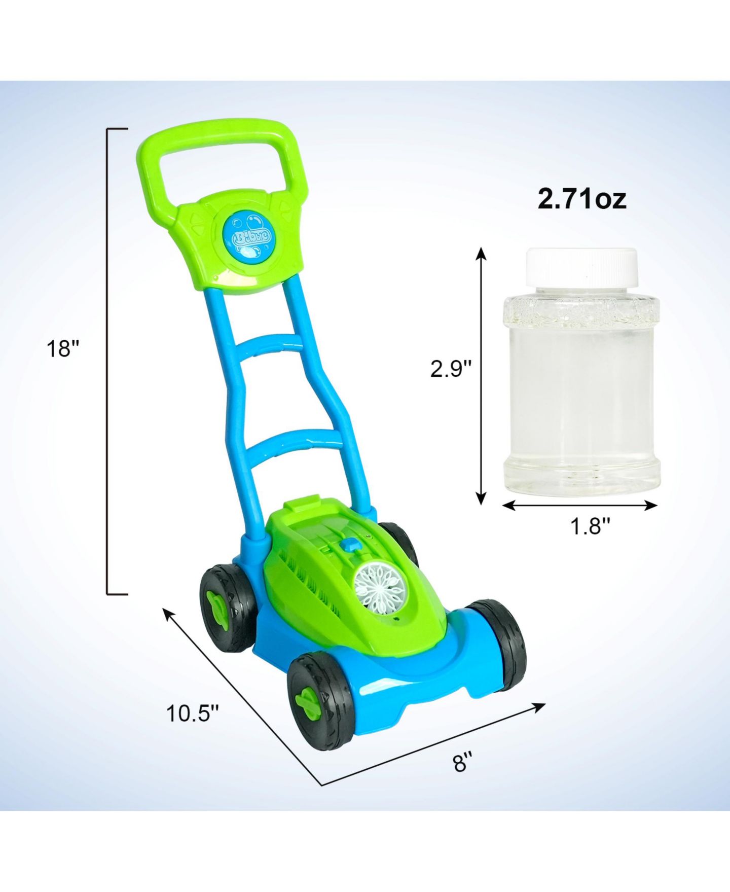 Детская игрушка Easy Playhouse Lawn Mower Bubble Machine, Automatic & Leakproof, Ages 3+, цвет: Open Miscellaneous — фото 3