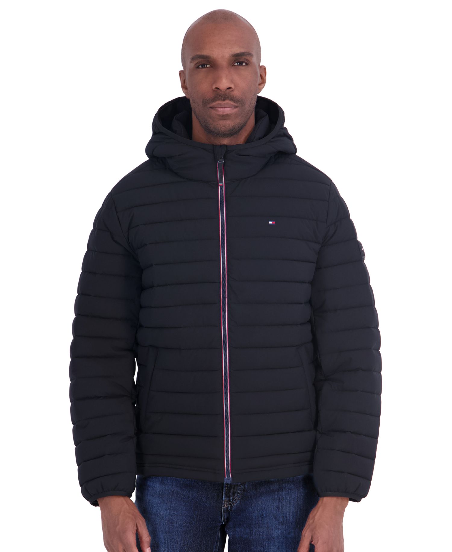 Men's Stretch Hooded Packable Jacket