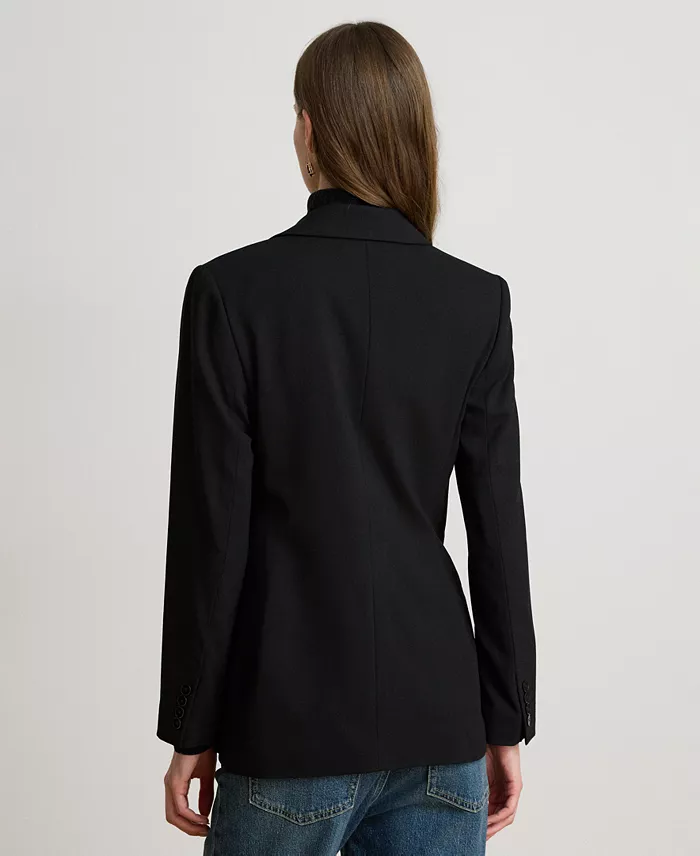 Women's Double-Breasted Wool Crepe Blazer - thumbnail 4