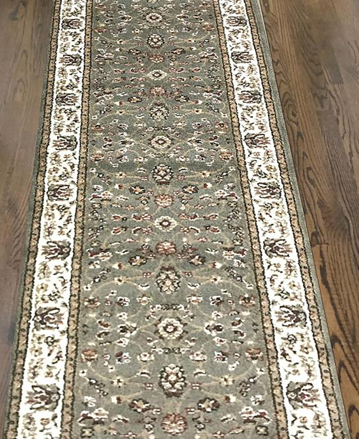 Closeout! Km Home Pesaro Isfahan Sage 2'2" x 7'7" Runner Area Rug