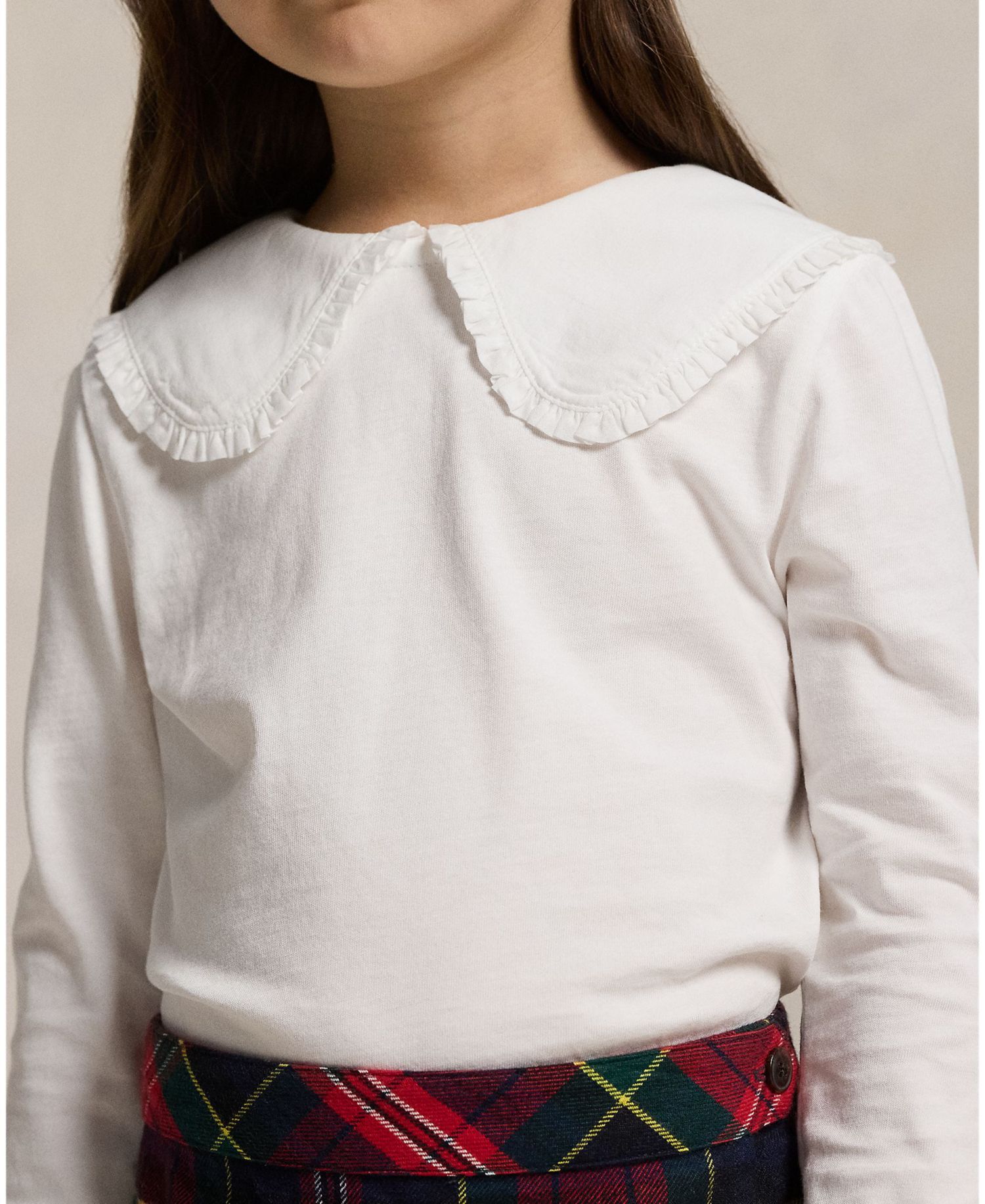 Girls' 2T-6X Ruffled Jersey T-Shirt