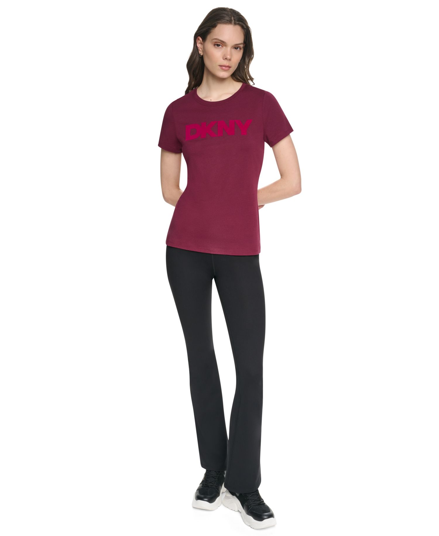 Women's Flocked Logo Crewneck T-Shirt