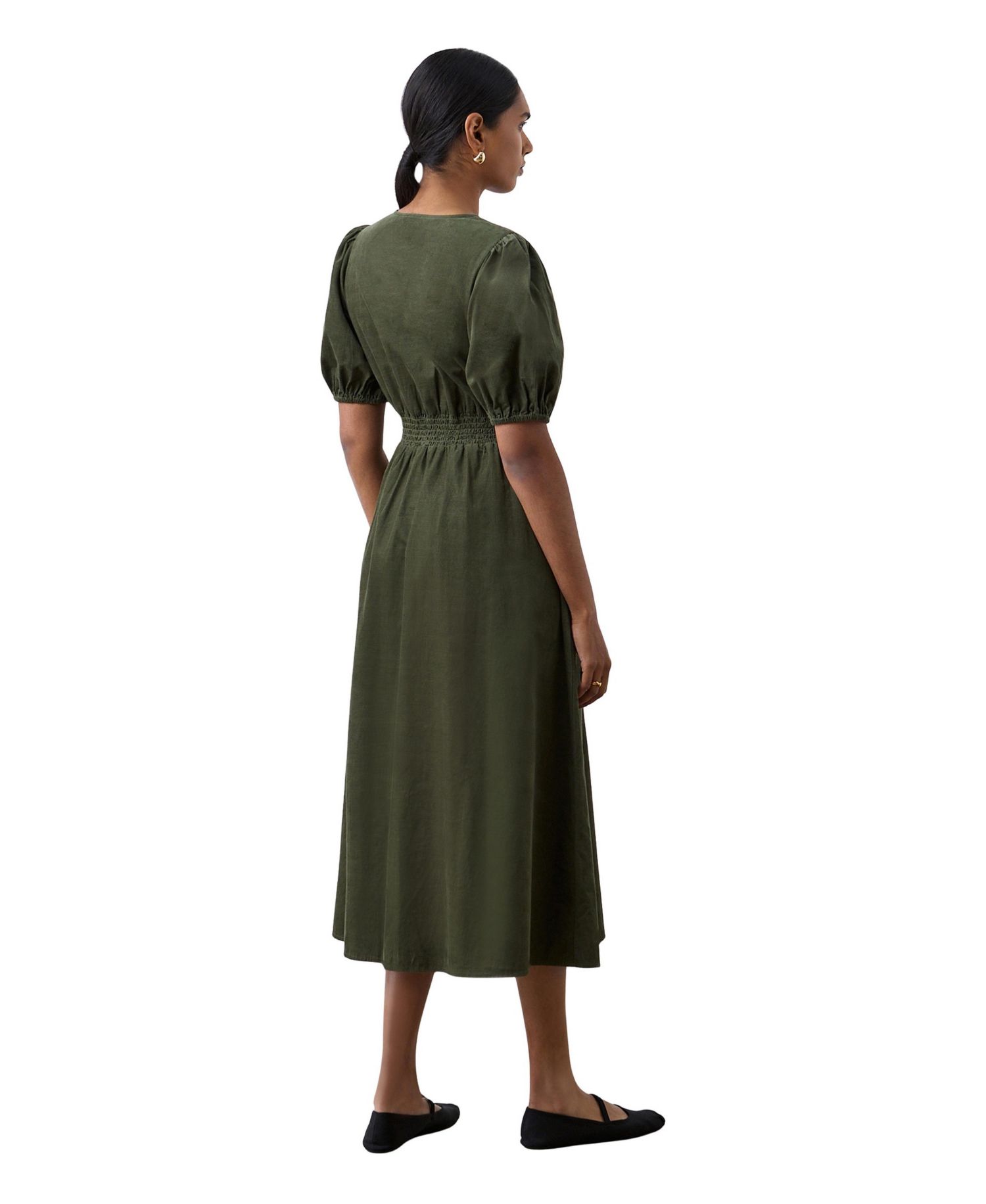 Women's Arlow Short-Sleeve V-Neck Midi Dress