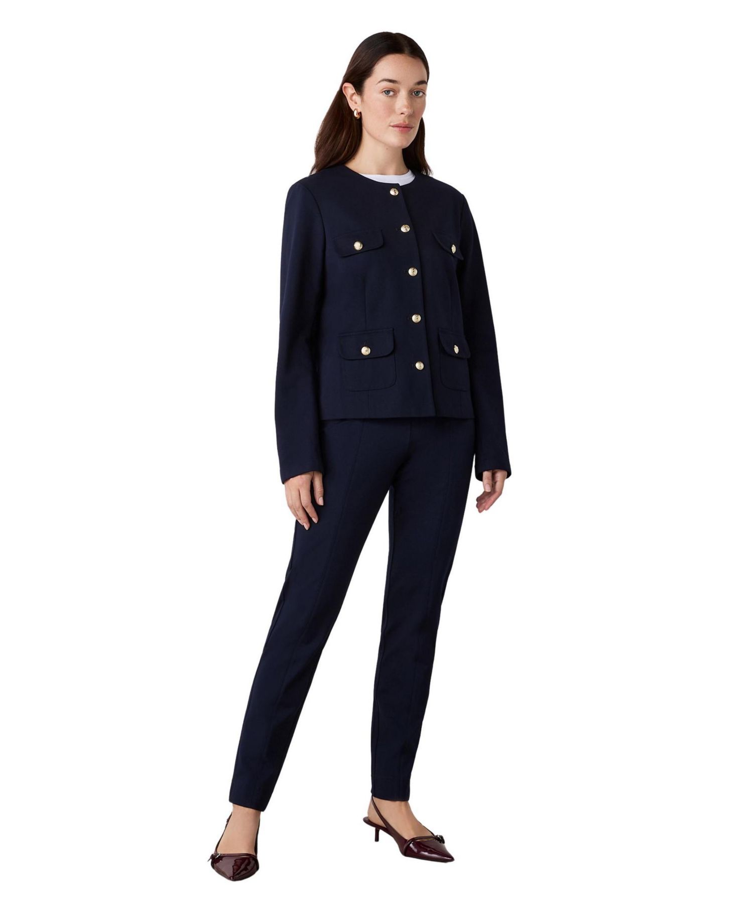 Women's Imogen Ponte Jersey Crewneck Jacket