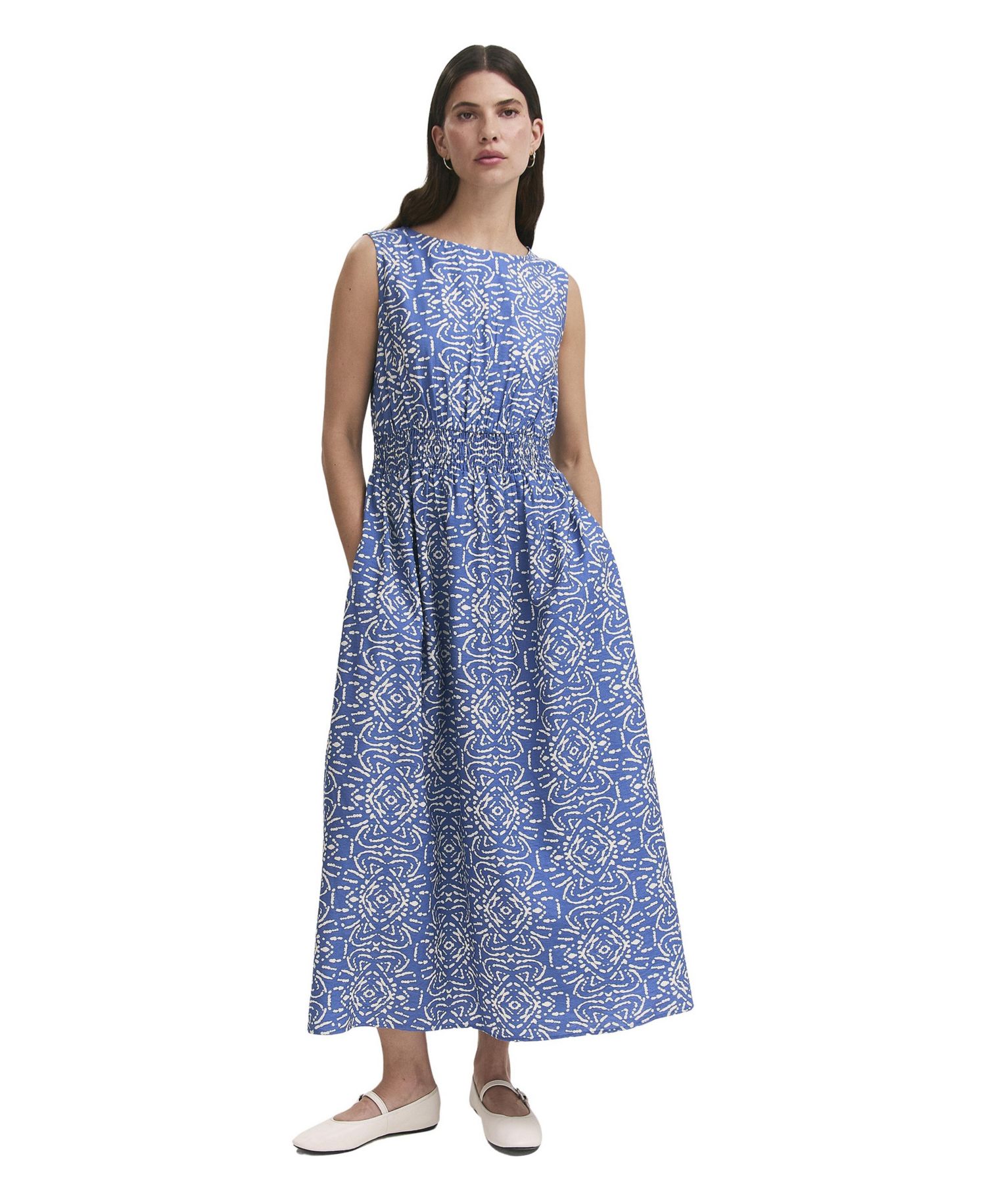 Women's Willow Floral-Print A-Line Sleeveless Midi Dress