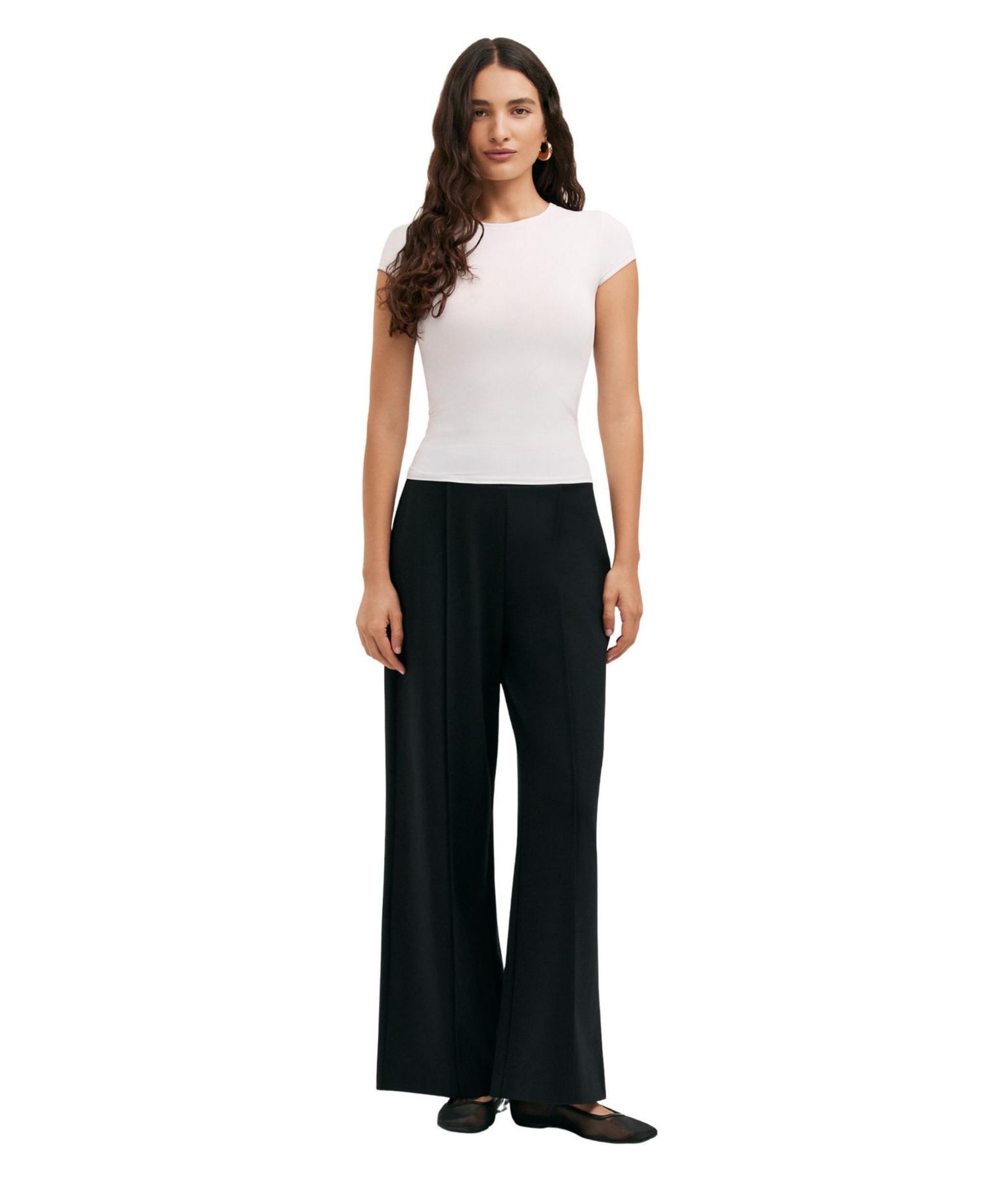 Women's Caryl Wide-Leg Pull-On Trousers
