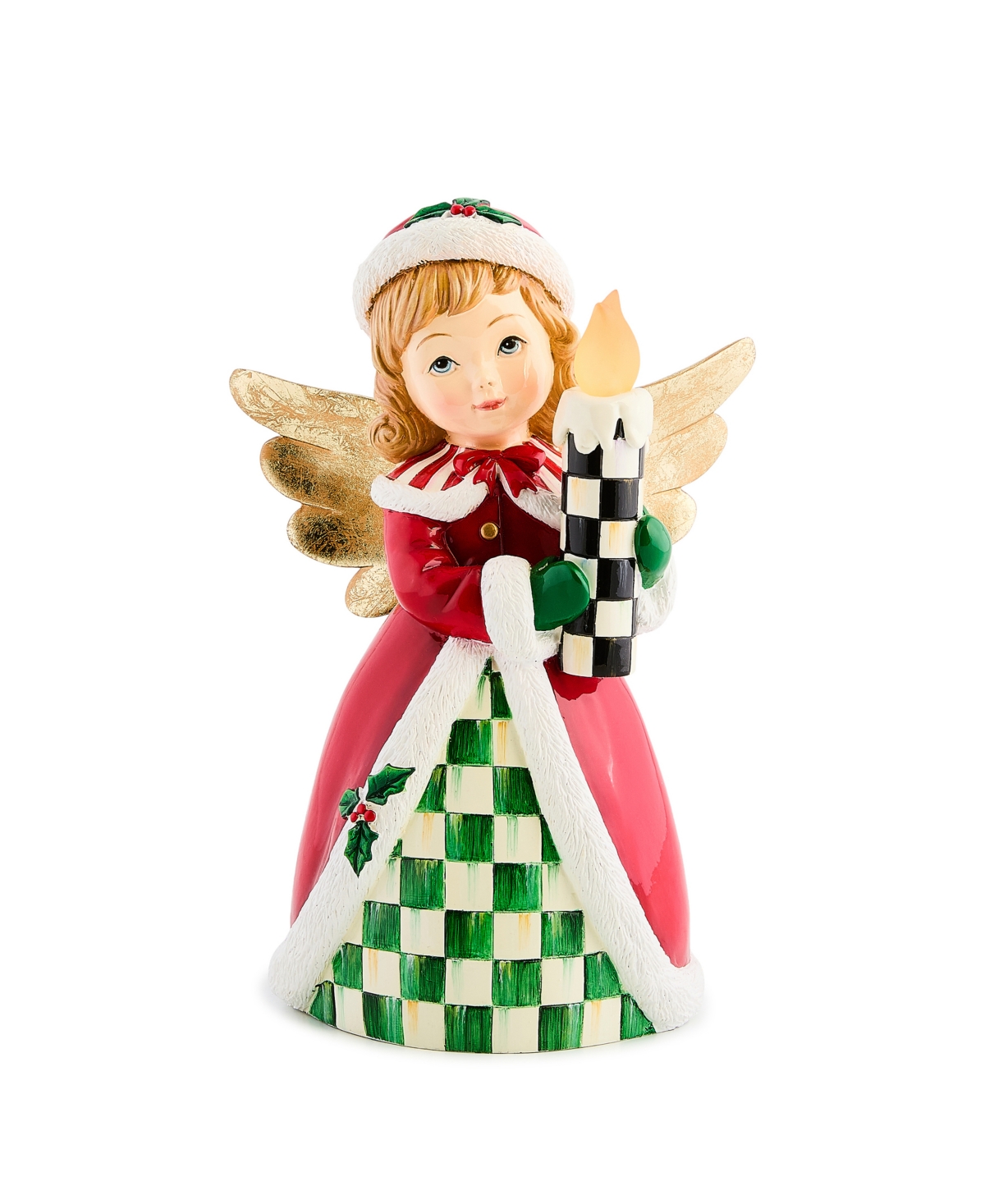 MacKenzie-Childs Check It Out Illuminated Retro Angel