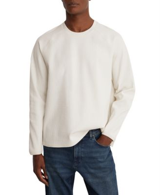 Men's Soren Waffle-Knit Raglan-Sleeve Crewneck Sweatshirt
