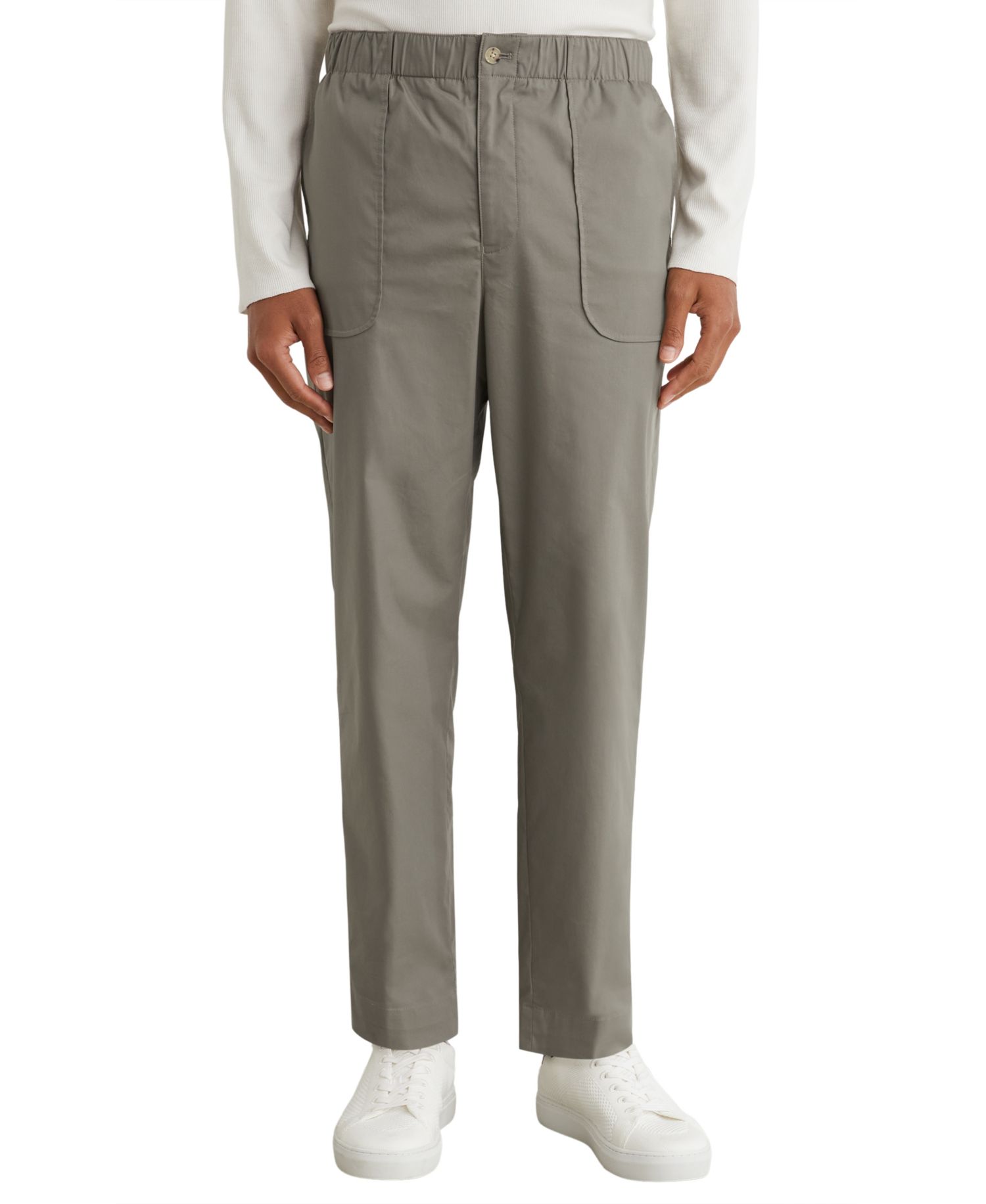 Men's Snap Lightweight Stretch Cotton-Blend Tapered Pants