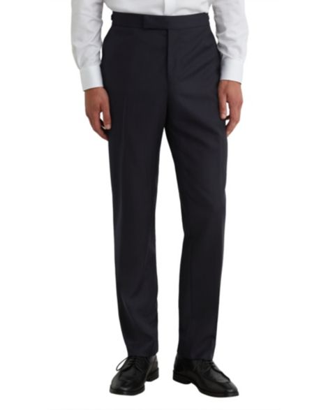 Мужские брюки REISS Success Shadow-Stripe Classic-Fit Wool, цвет: Тёмно-синий