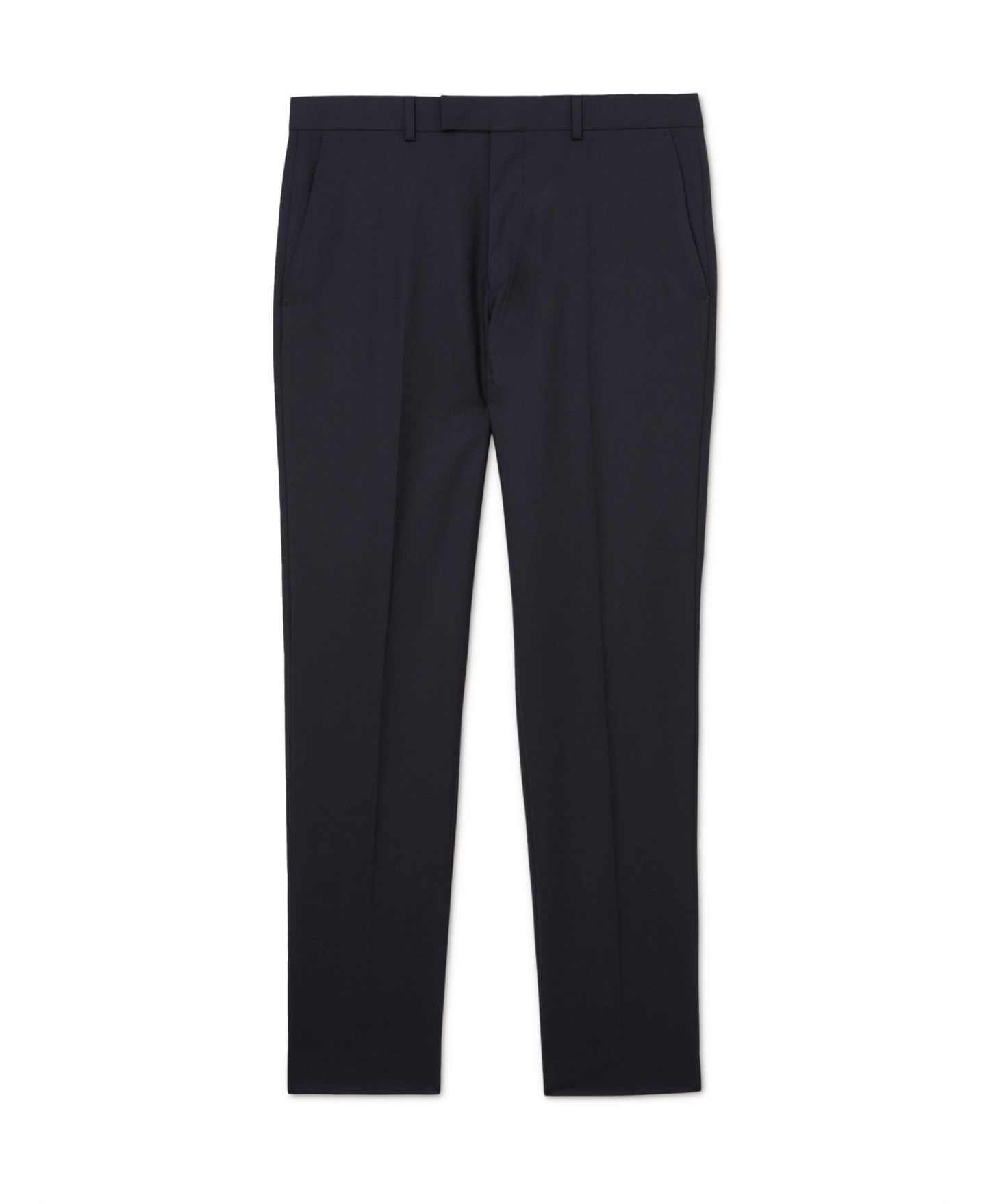 Мужские брюки REISS Graduate Tailored-Fit Flat-Front Suit, цвет: Тёмно-синий — фото 5