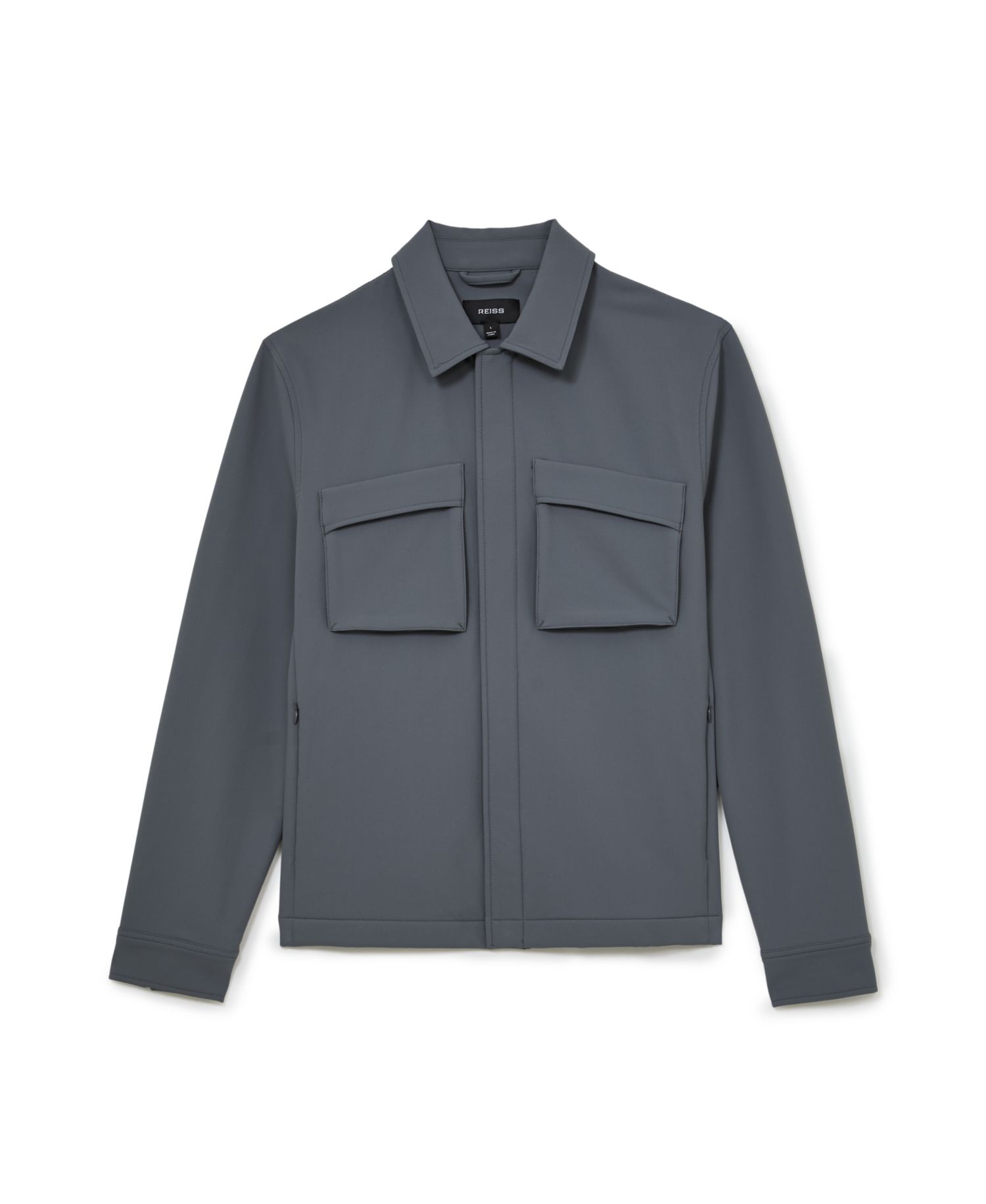 Men's Divide Regular-Fit Zip-Front Overshirt