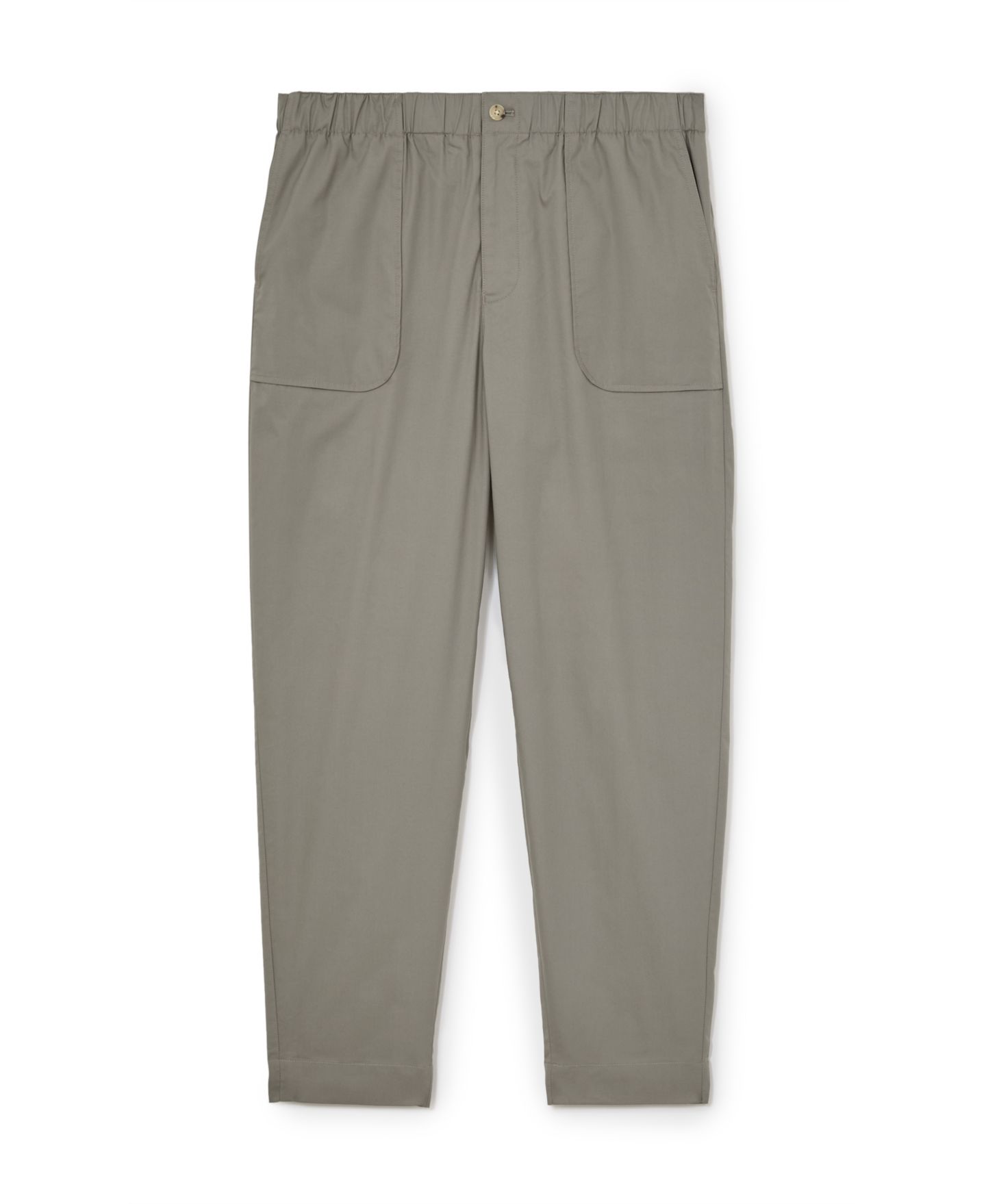 Мужские брюки REISS Snap Lightweight Stretch Cotton-Blend Tapered, цвет: Шалфейный зелёный — фото 5