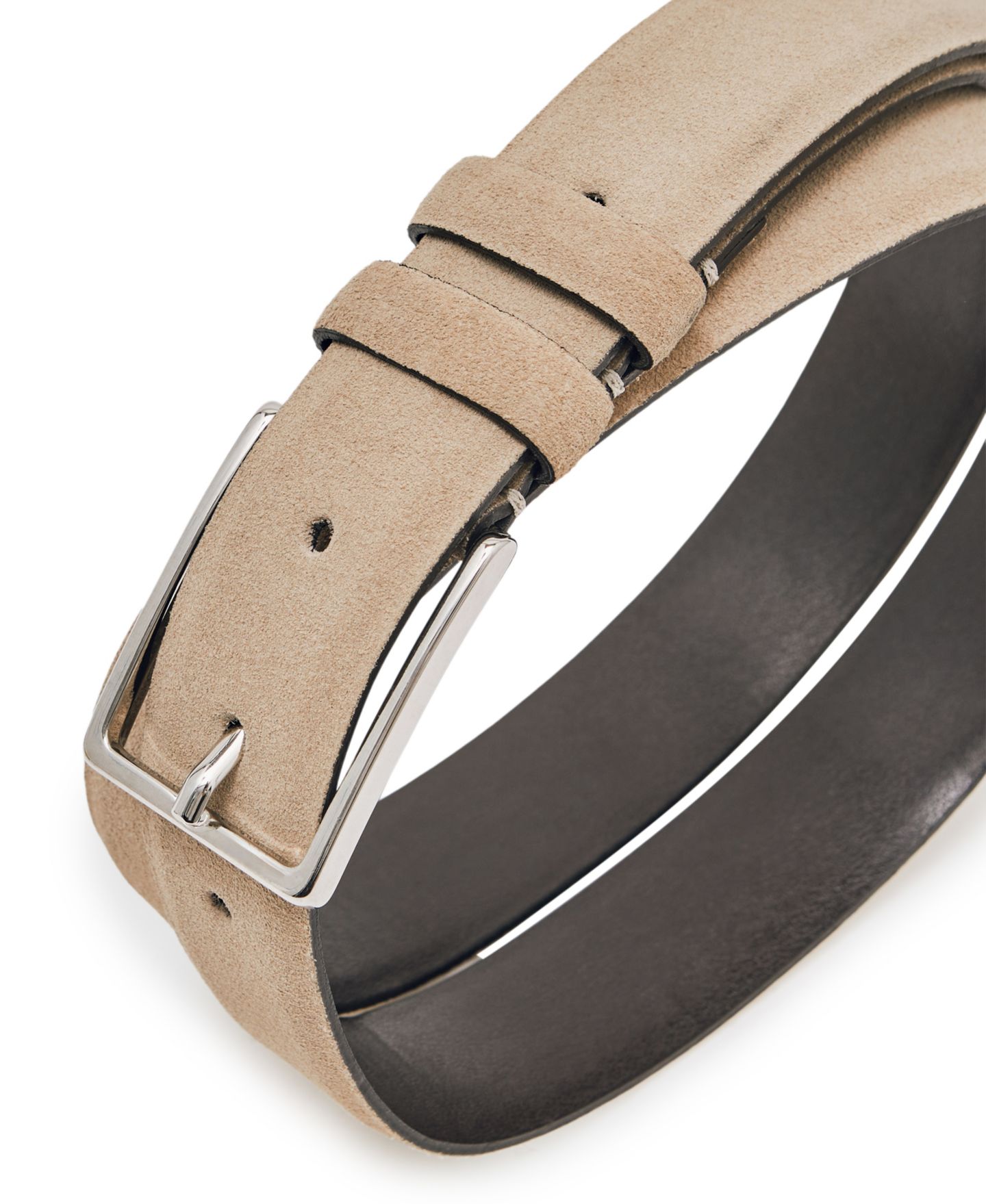Мужской ремень REISS Suede Adjustable Buckle Belt — фото 3