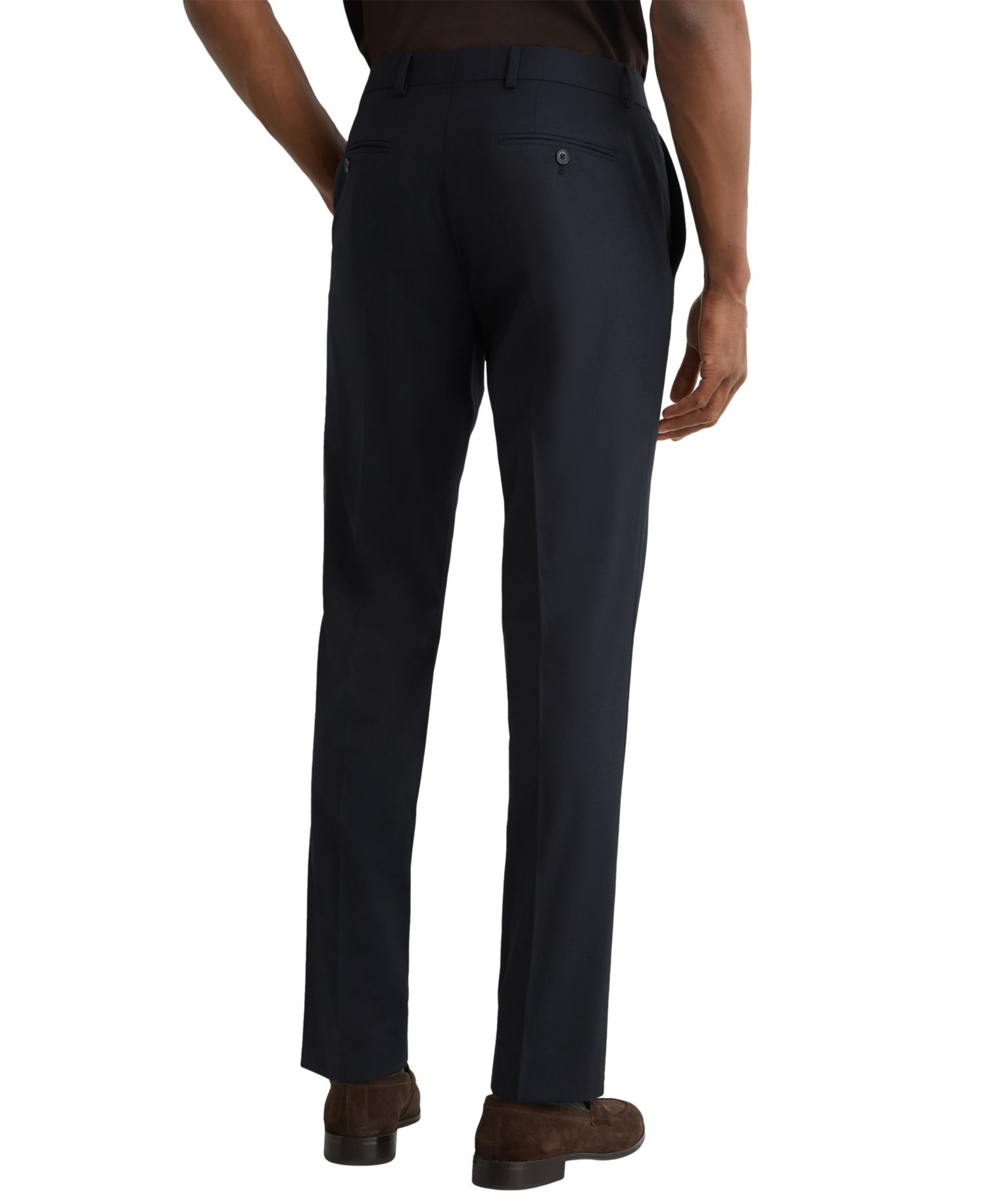Men's Graduate Tailored-Fit Flat-Front Suit Pants