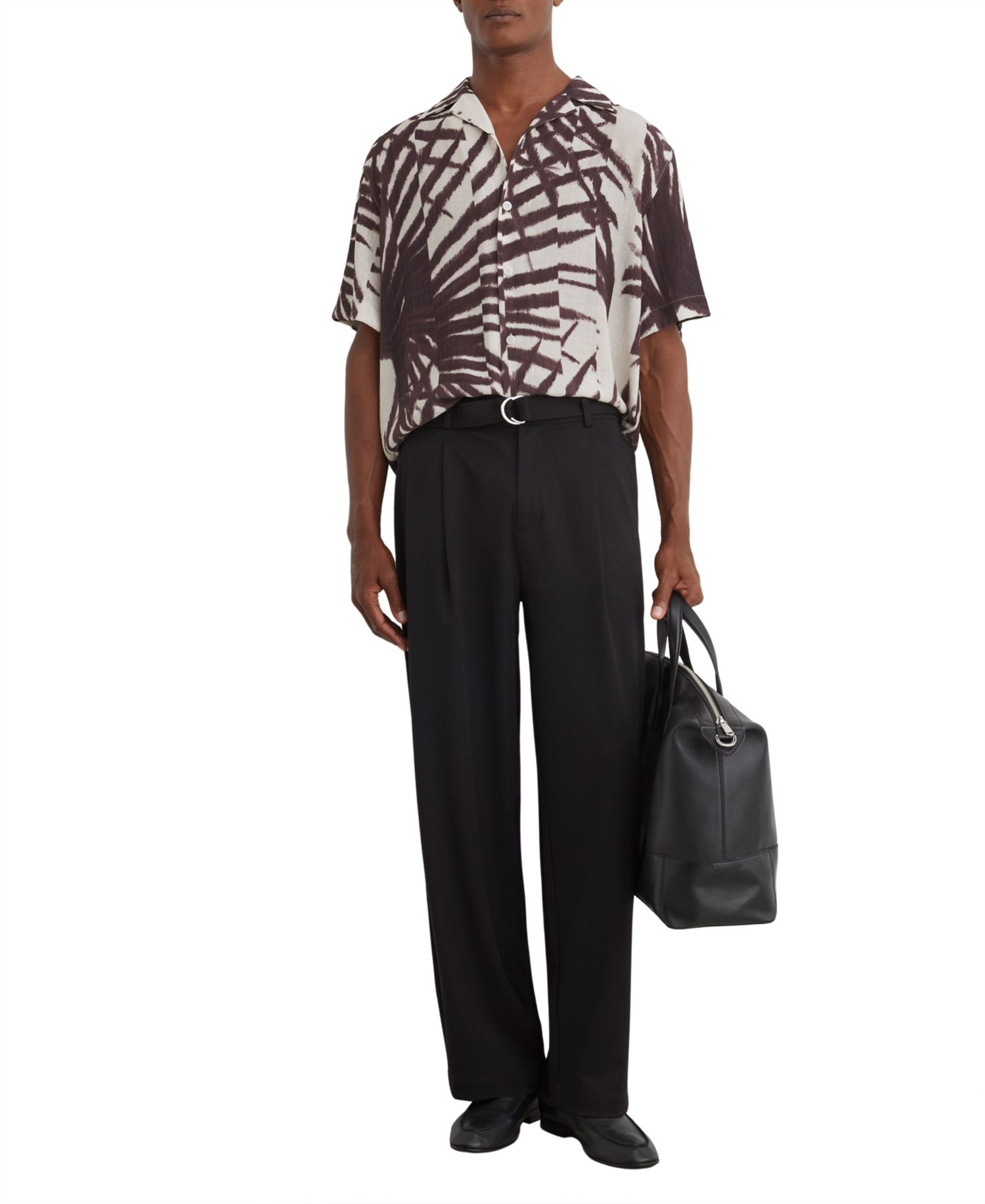 Men's Shindora Pliss&eacute; Cuban-Collar Shirt