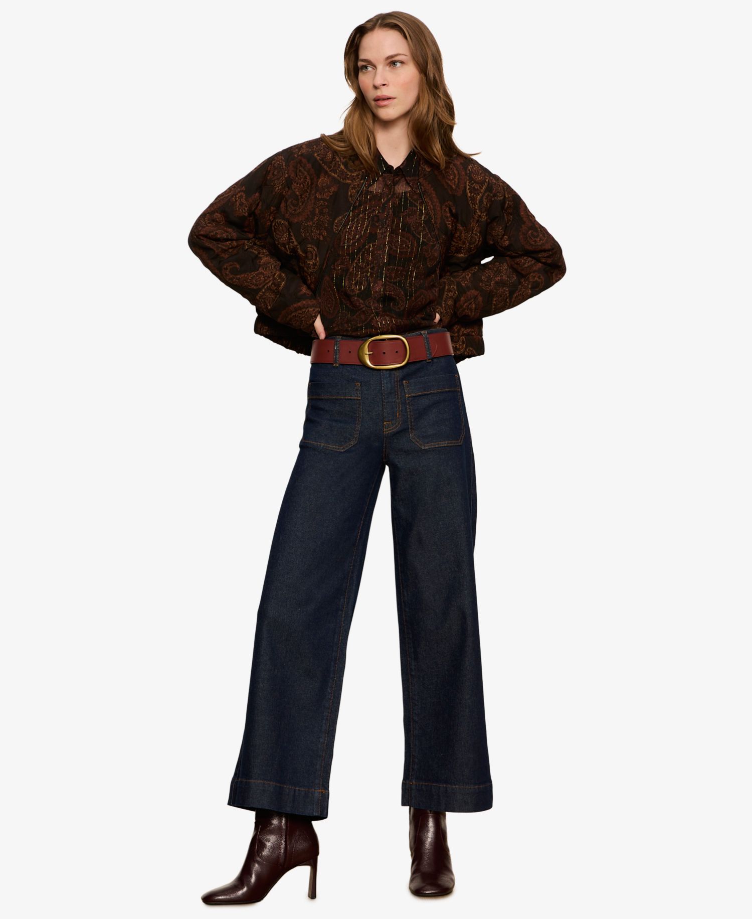 Women's Empress Quilted-Paisley Bomber