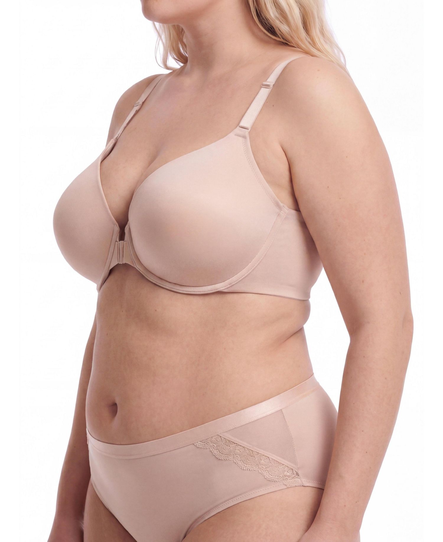 Plus Size Full-Coverage Push-Up Front-Closure Bra