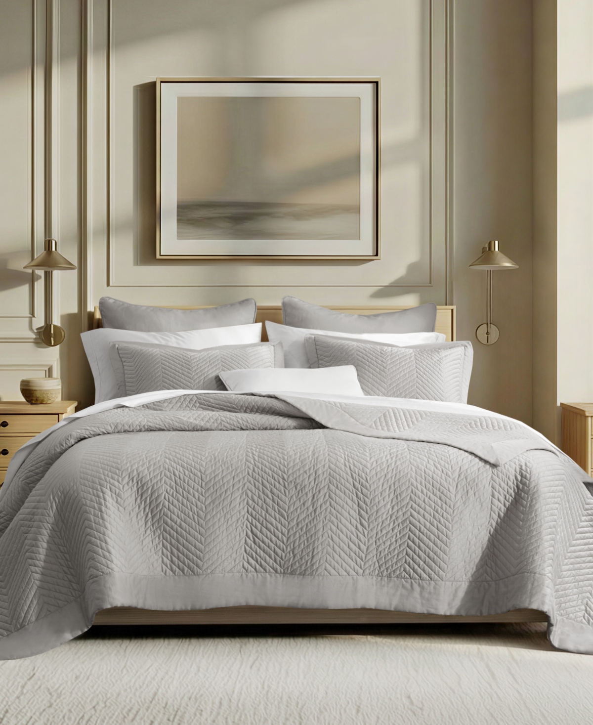 Harbor House Liam Hotel Cotton Sateen 3-Piece Quilt Set
