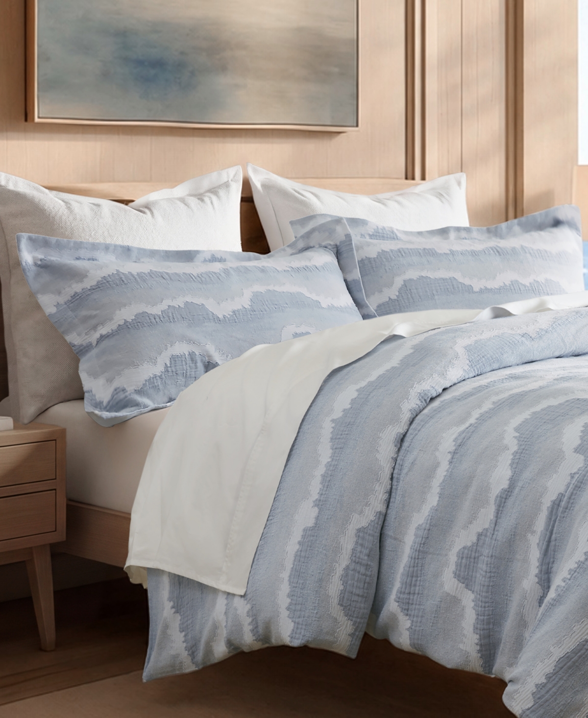 Harbor House Ocean Wave Cotton 3-Piece Duvet Cover Set