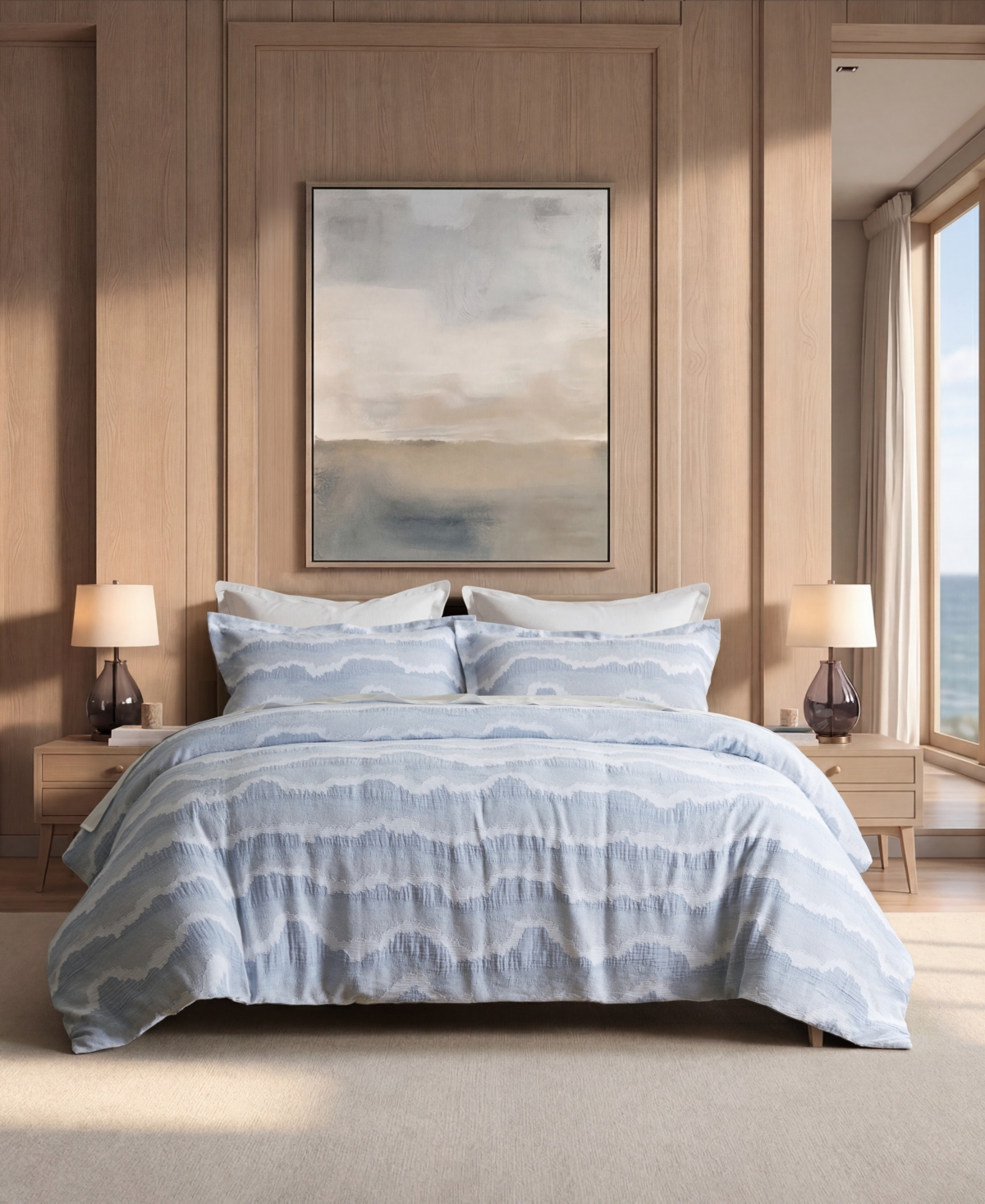 Harbor House Ocean Wave Cotton 3-Piece Duvet Cover Set