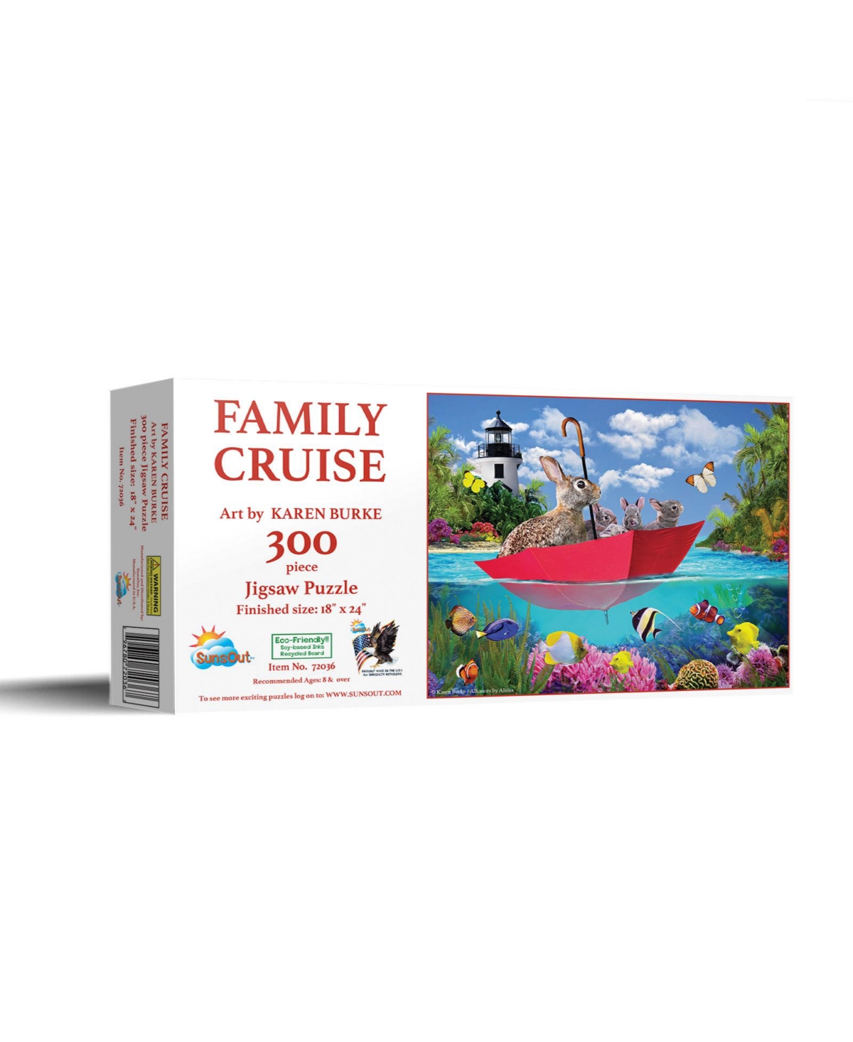 SunsOut Family Cruise 300 Piece Jigsaw Puzzle, Ages 15+