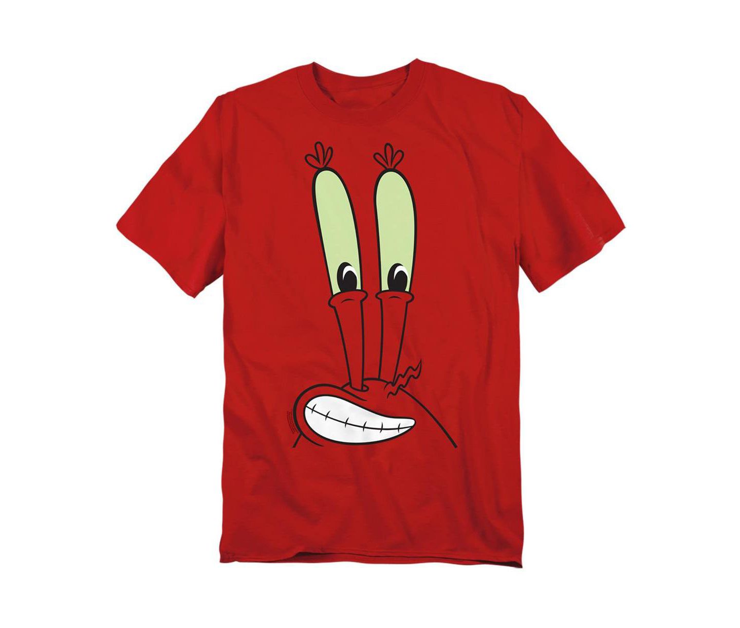 Мужская футболка SpongeBob SquarePants Mr. Krabs Smile Face, цвет: Красный — фото 1