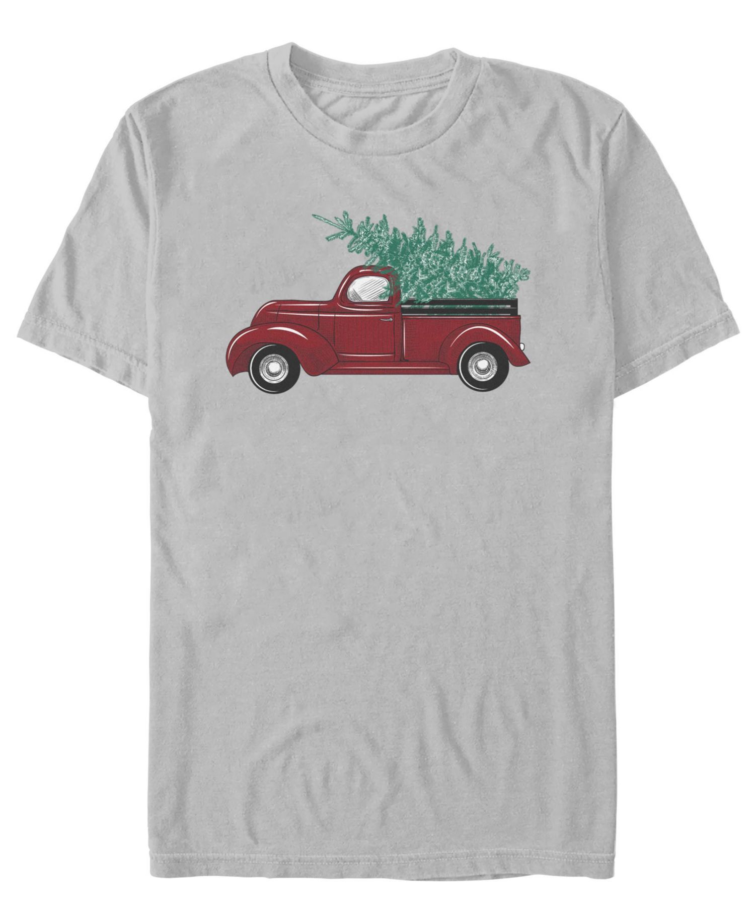 Men's Vintage Truck Graphic Cotton T-Shirt