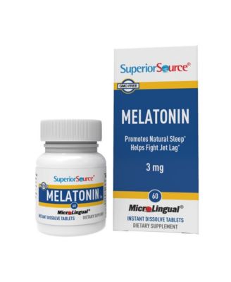 Melatonin 3 Milligram 60 Sublingual Dissolving Tablets