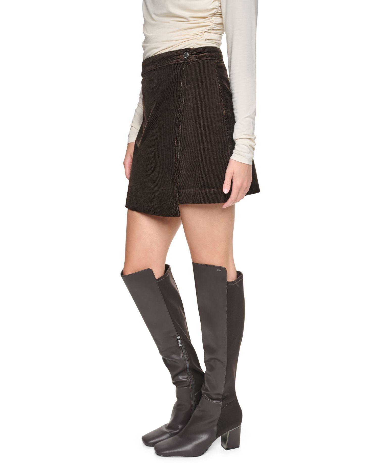 Women's High-Waisted Wrap Mini Skirt