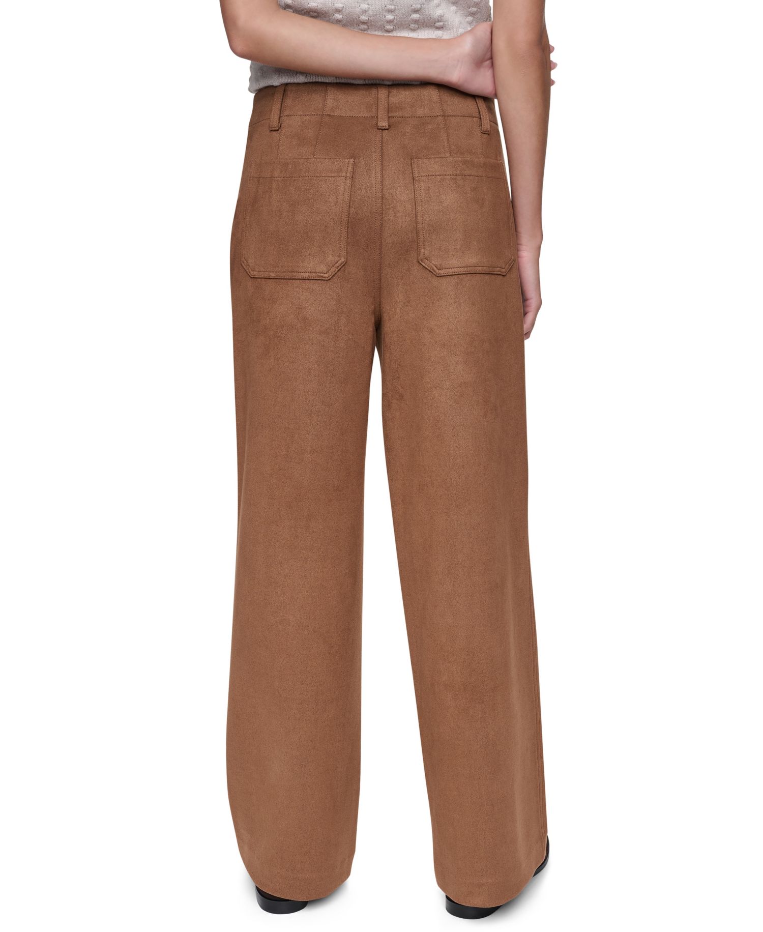 Women's High-Rise Wide-Leg Cropped Pants