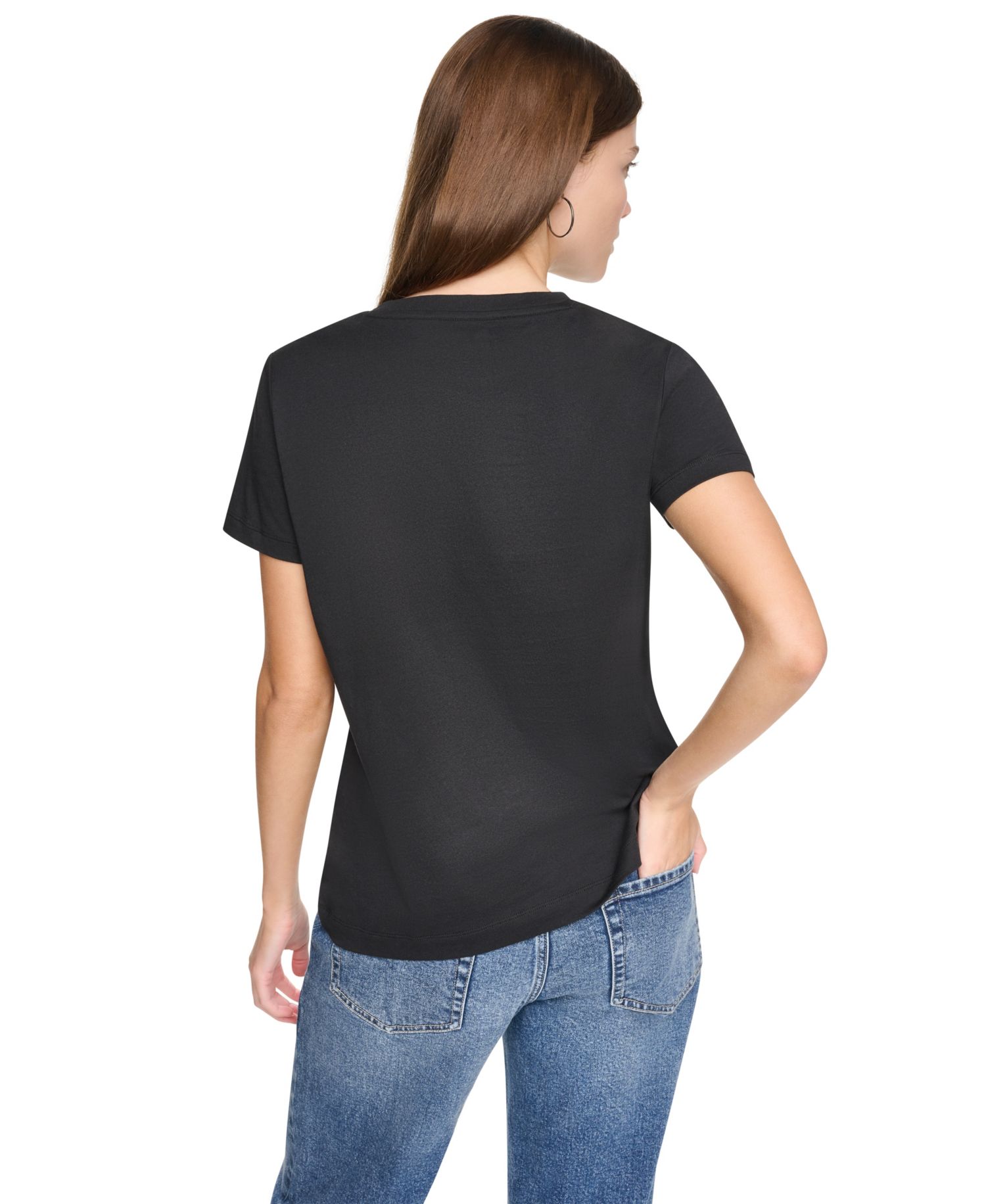 Women's Photoreal Bronx Logo Graphic Short-Sleeve Crewneck Cotton-Blend T-Shirt