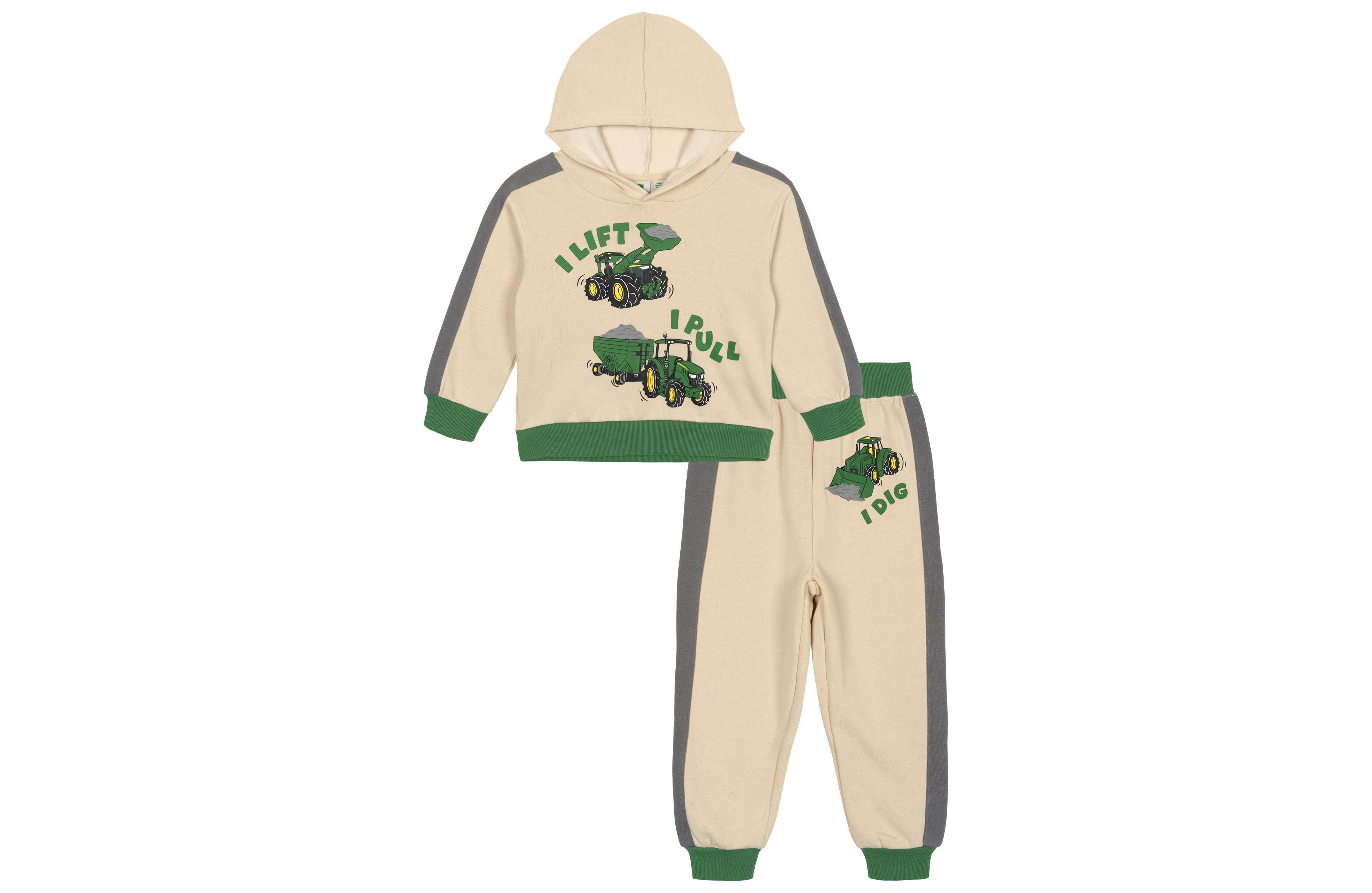 John Deere Baby Boys Fleece 2-Piece Hoodie and Joggers Set
