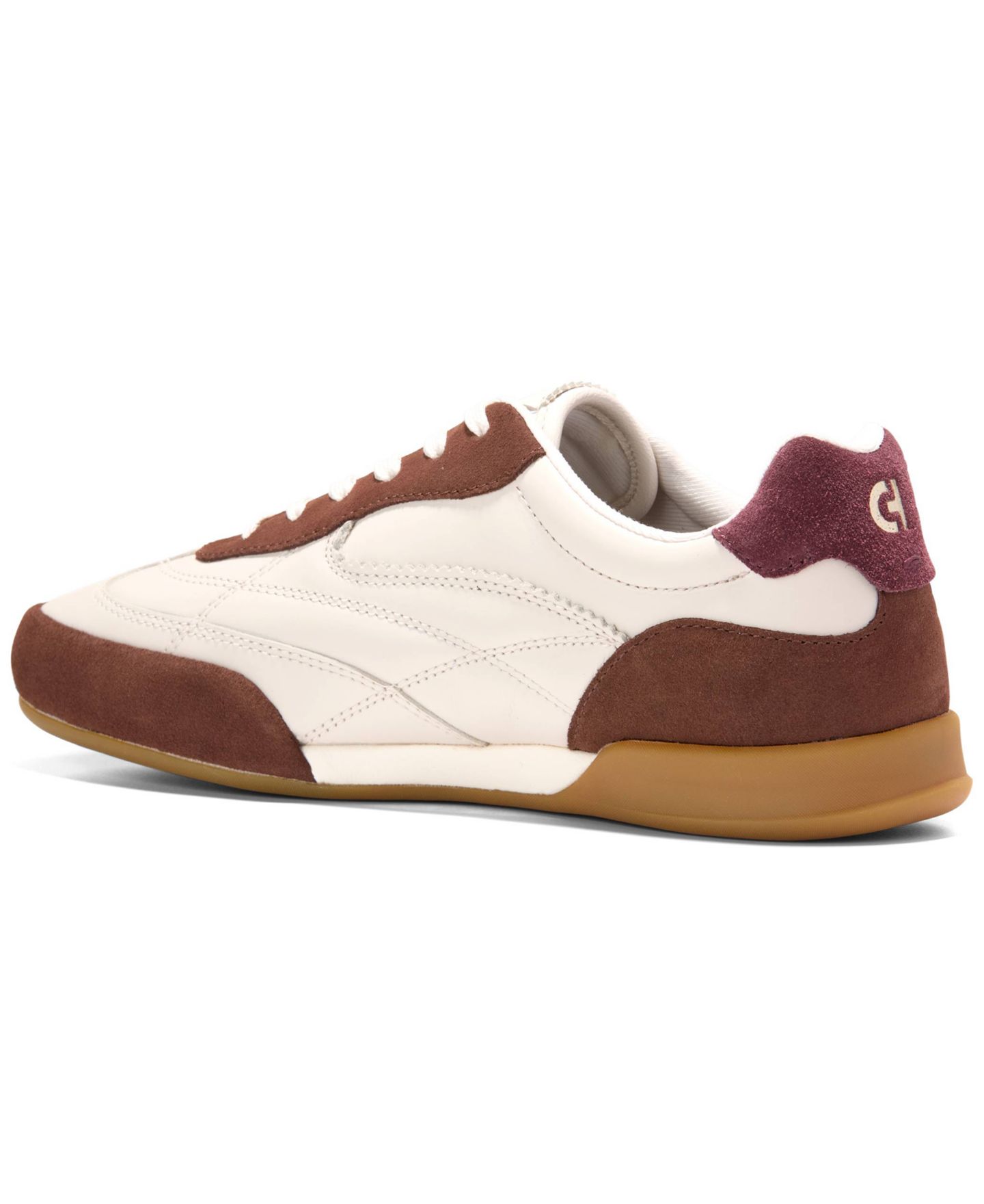 Женские кроссовки Cole Haan GrandPrø Turf 2.0 Lace-Up, цвет: Слоновая кость кожаный / Замшевый — фото 3
