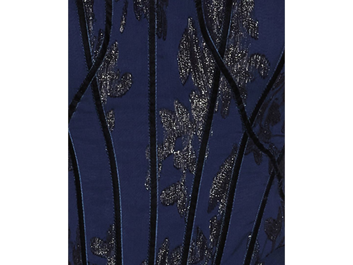 Женское платье Alex & Sophia Juniors' Floral-Print Chiffon Jacquard Corset Bodice Gown, цвет: Тёмно-синий — фото 6