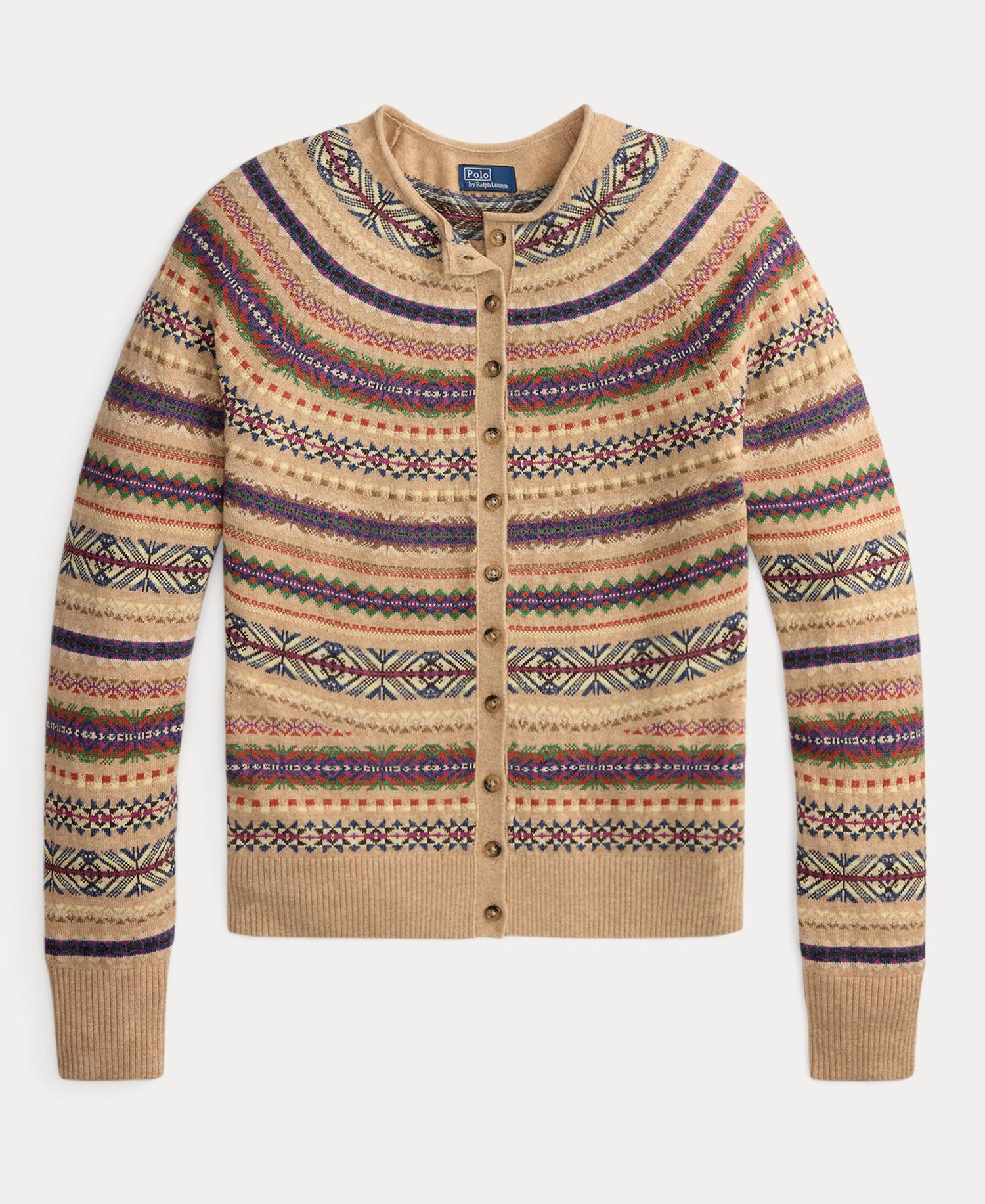 Women's Fair Isle Wool-Blend Slim Cardigan